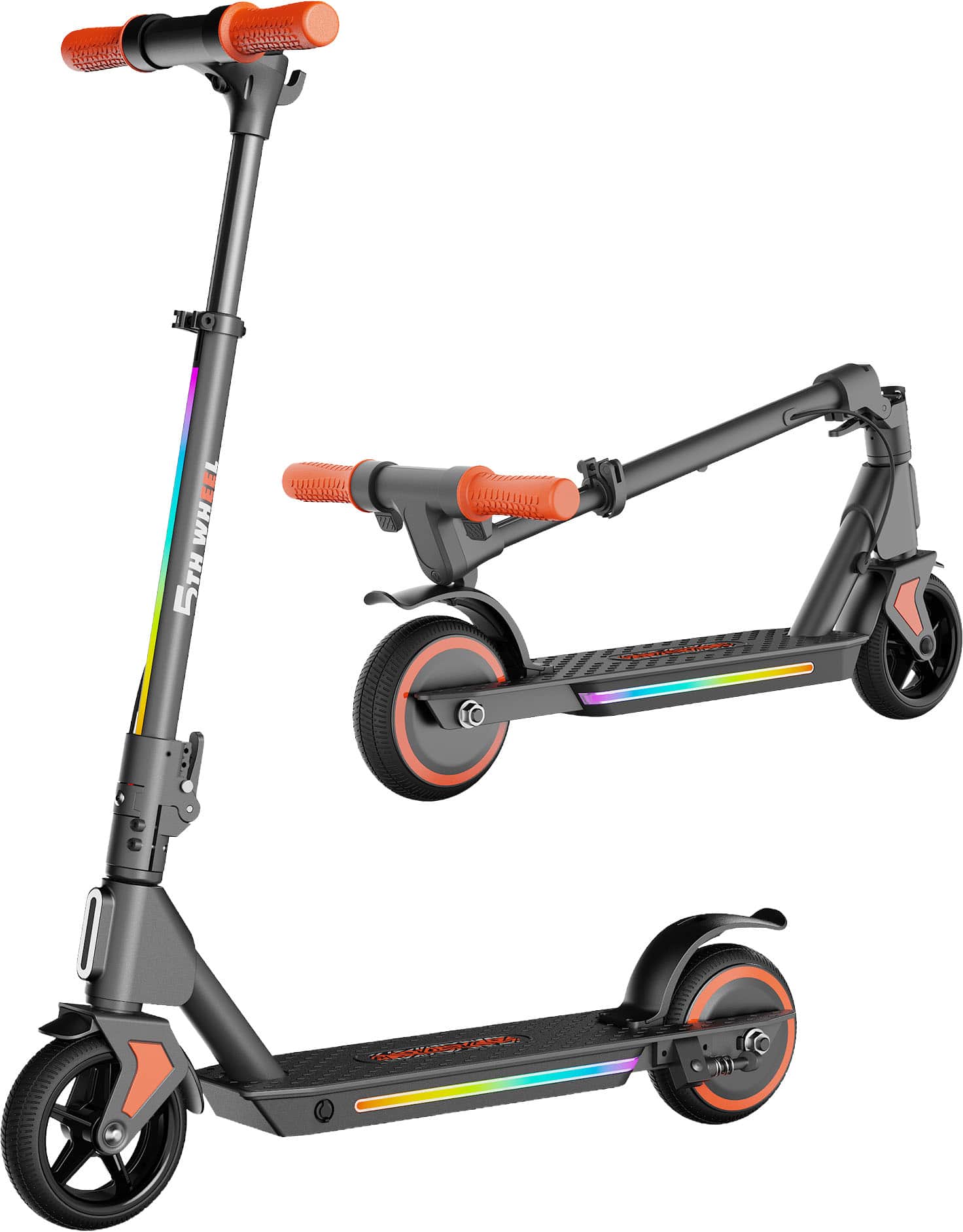 5th Wheel - K1MAX Kids Electric Scooter w/ 5 mi Max Range and 10 mph Max Speed - Black product image