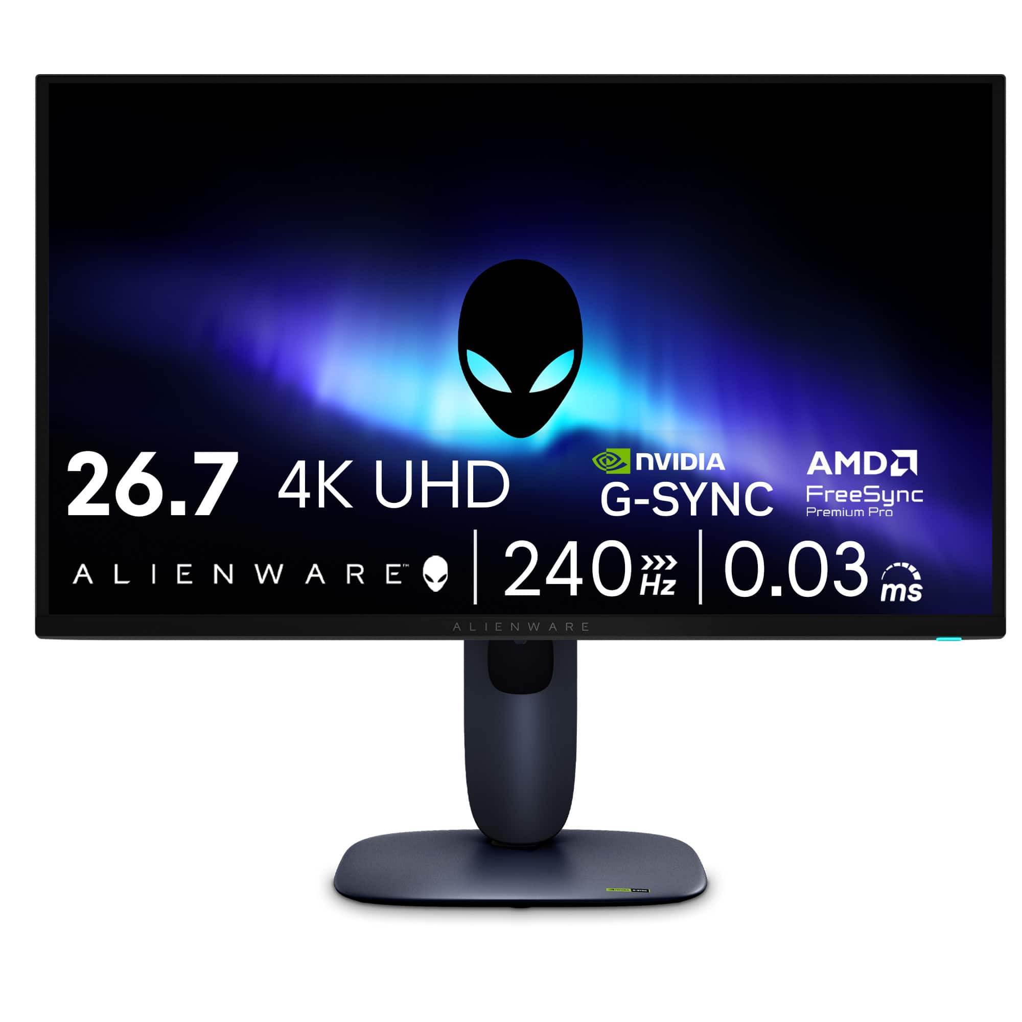 Alienware - AW2725Q 27" QD-OLED 4K UHD 240Hz 0.03-ms FreeSync Premium Pro and G-SYNC Gaming Monitor with HDR (HDMI, DisplayP…
