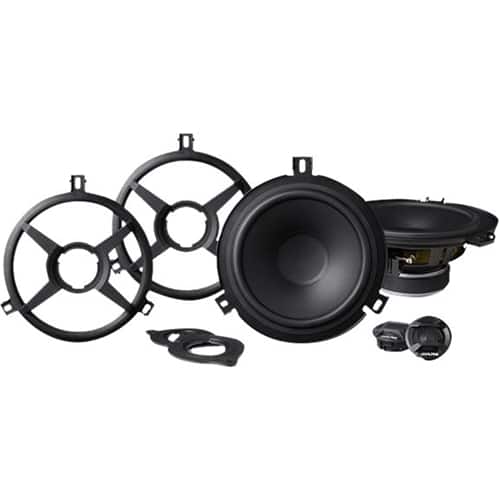 Alpine - 6-1/2" 2-Way Car Speakers (Pair) for 2007-2018 Jeep Wrangler - Black product image