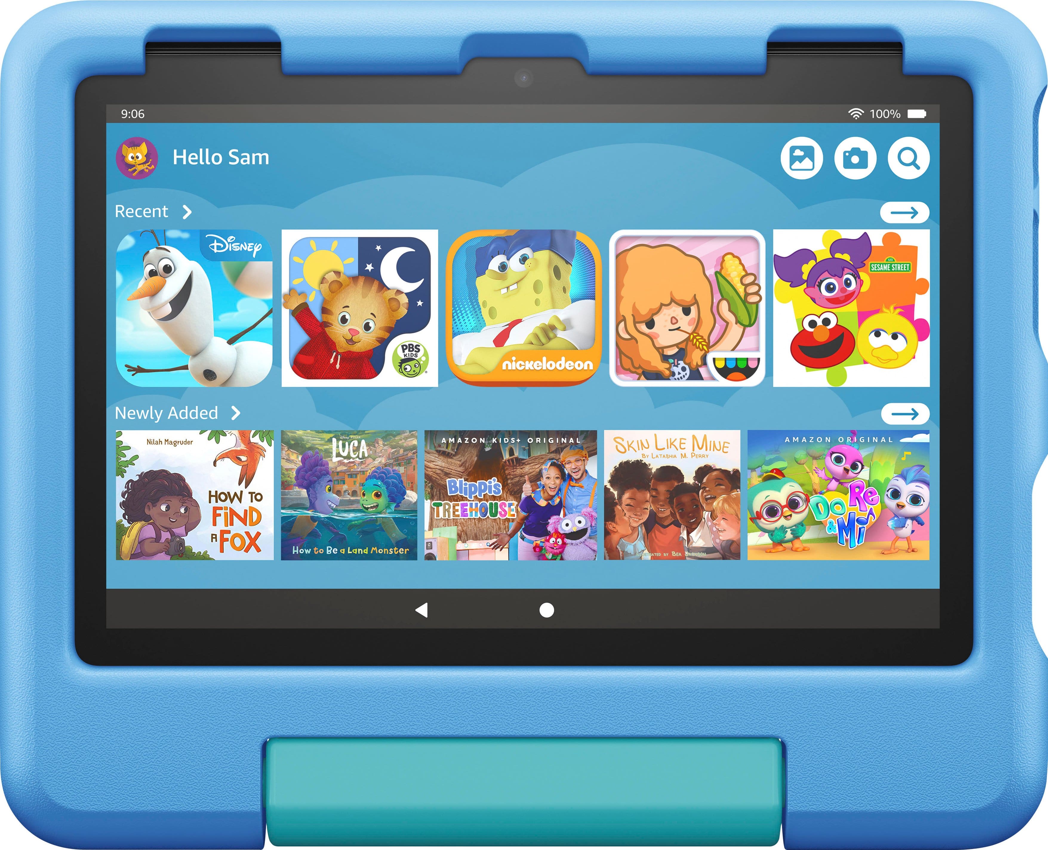 Amazon - Fire HD 8 Kids - Ages 3-7 (2022) 8" HD Tablet 32 GB with Wi-Fi - Blue product image