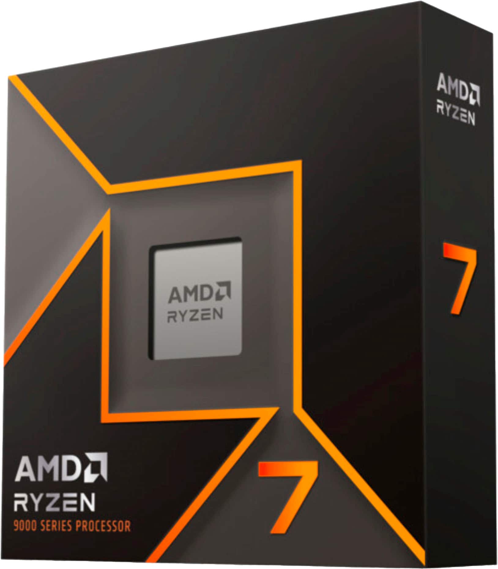 AMD - Ryzen 7 9700X 8-Core - 16-Thread 3.8 GHz (5.5 GHz Max Boost) Socket AM5 65W Unlocked Desktop Processor - Silver produc…