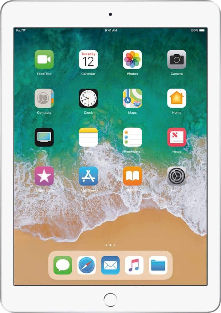 Apple - Certified Refurbished iPad (5th Generation) (2017) Wi-Fi + Cellular - 32GB (Unlocked) - Gray product image