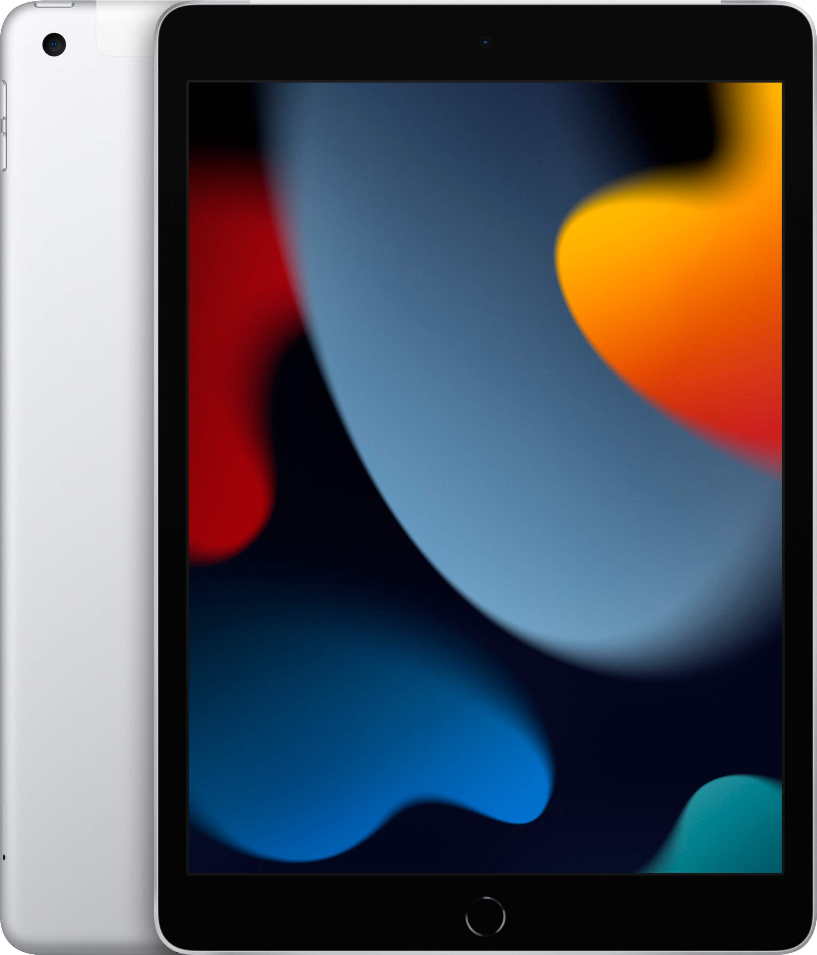 Apple - Geek Squad Certified Refurbished 10.2-Inch iPad (9th Generation) with Wi-Fi + Cellular - 64GB - Silver (Unlocked) pr…