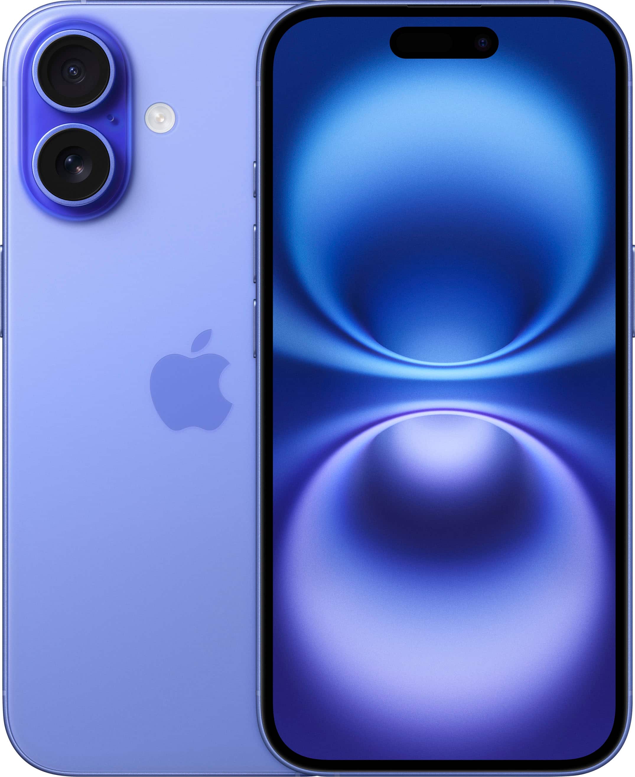 Apple - iPhone 16 128GB - Apple Intelligence - Ultramarine (AT&T) product image