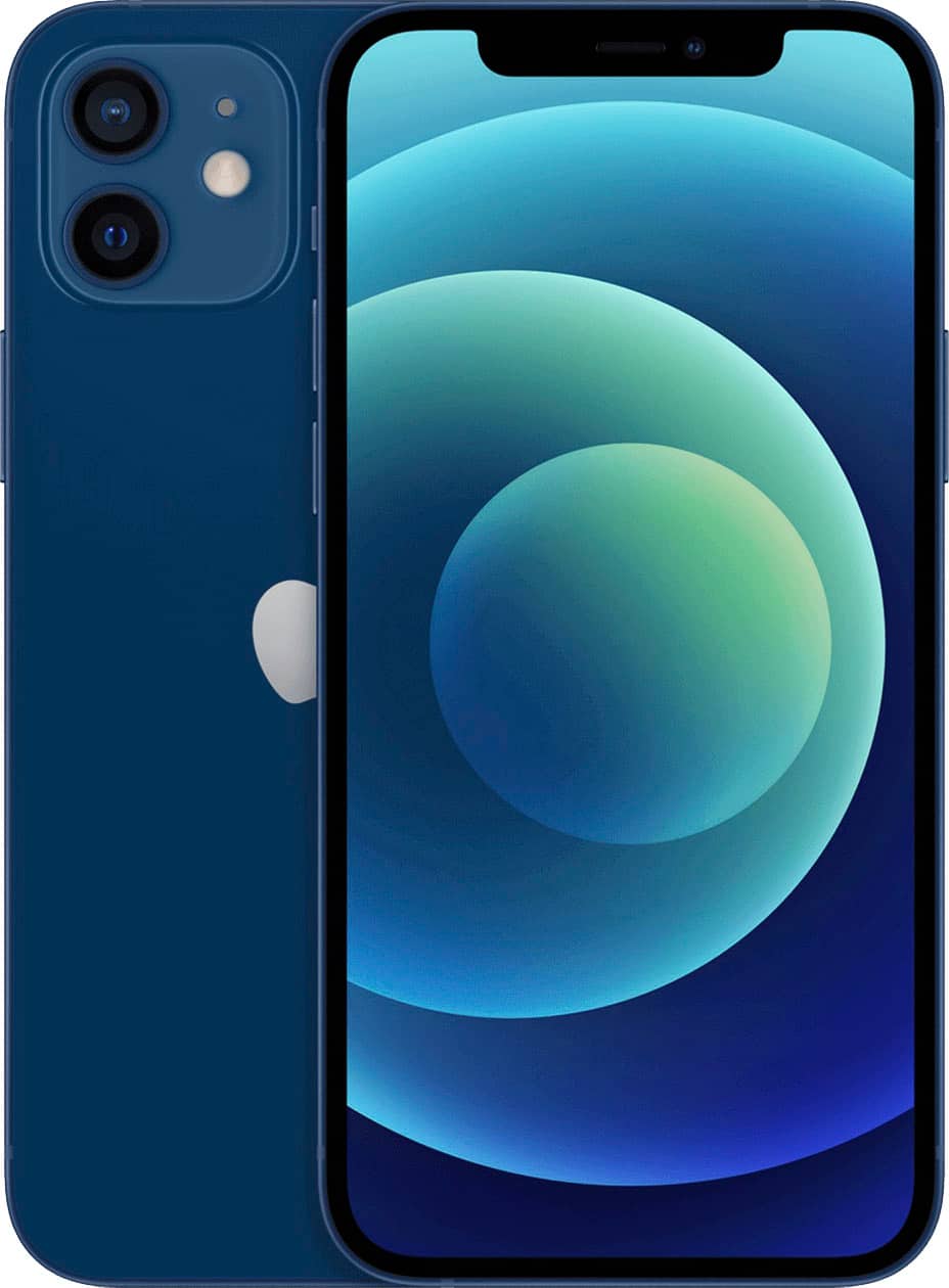 Apple - Pre-Owned Excellent iPhone 12 5G 64GB (Unlocked) - Blue product image