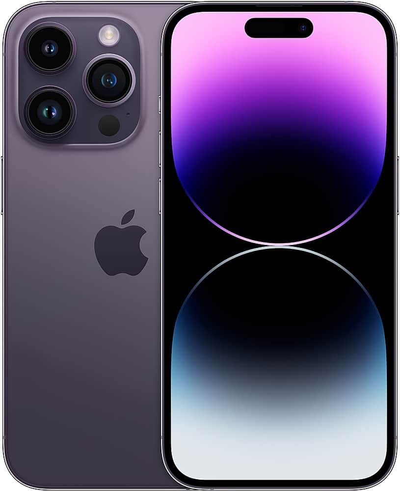 Apple - Pre-Owned Excellent iPhone 14 Pro 5G 256GB (Unlocked) - Deep Purple product image