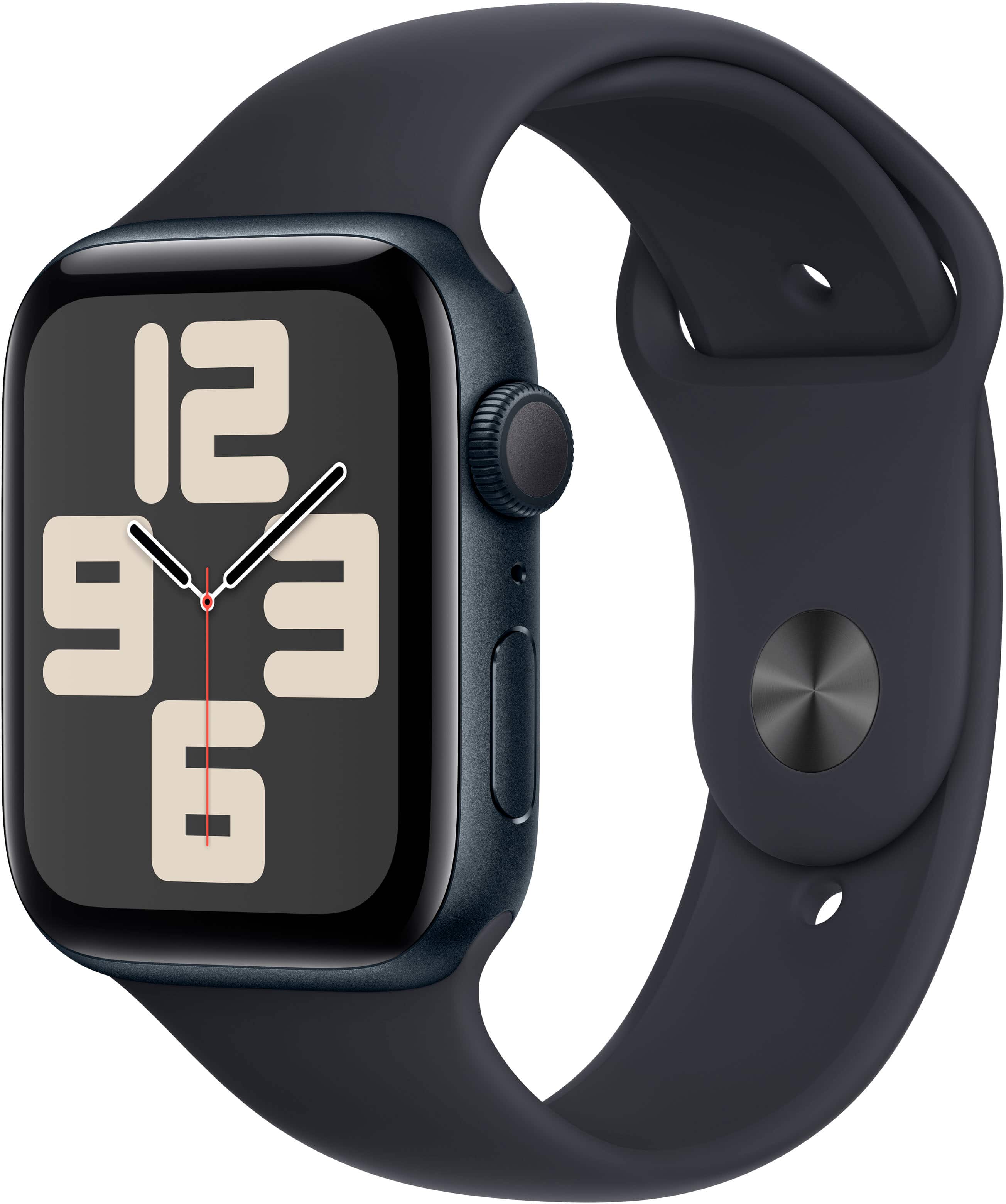 Apple Watch SE 2nd Generation (GPS) 44mm Midnight Aluminum Case with Midnight Sport Band - S/M - Midnight - (2022) product i…