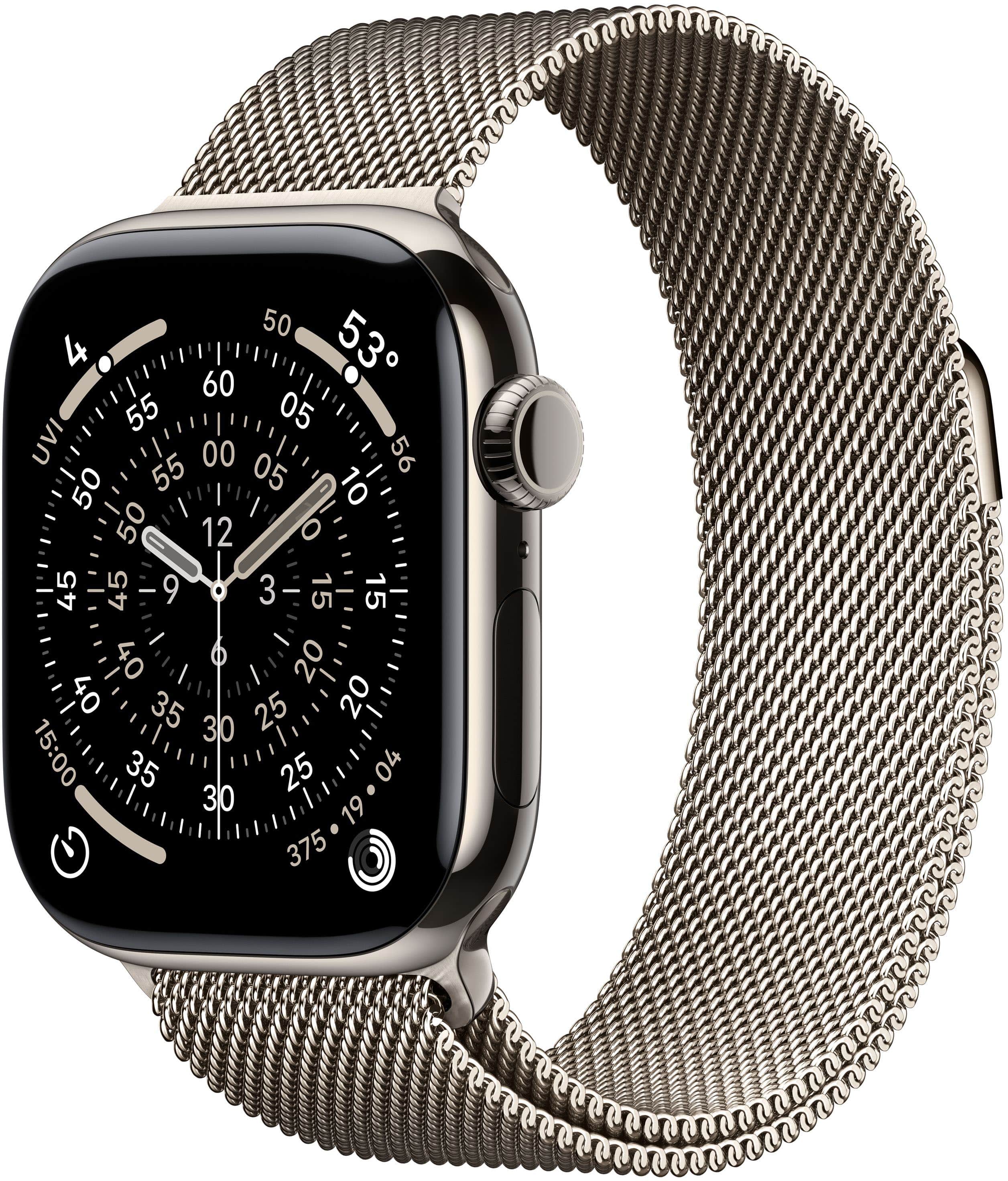 Apple Watch Series 11 (GPS+Cellular) 42mm Titanium Case with Natural Milanese Loop - Natural (AT&T) - (2025) product image