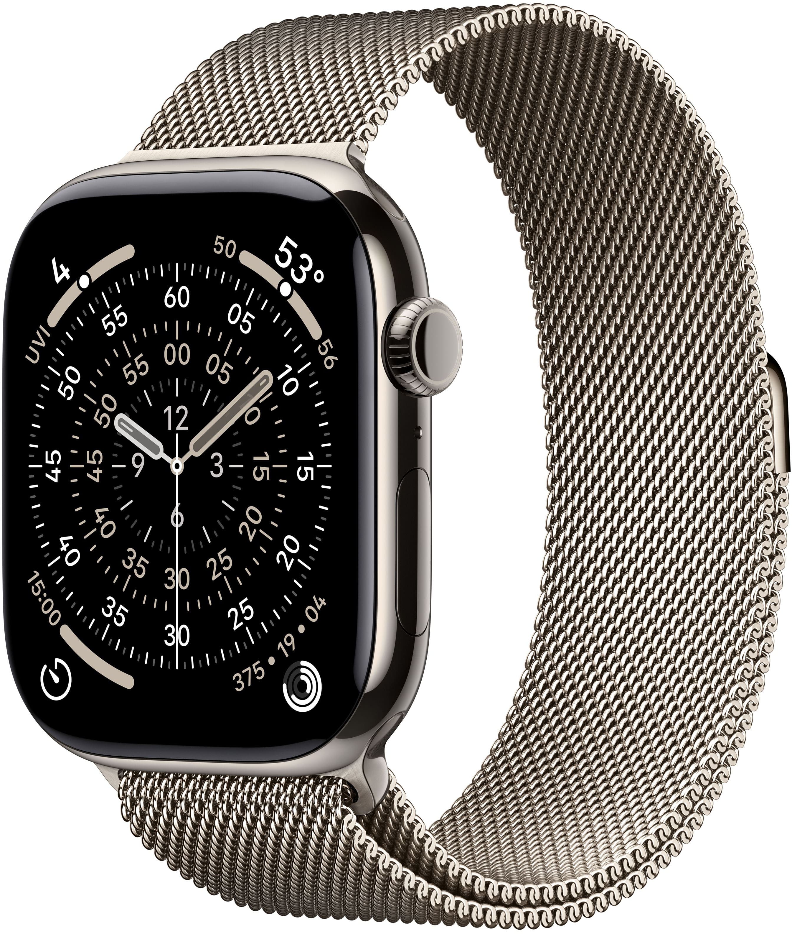 Apple Watch Series 11 (GPS+Cellular) 46mm Titanium Case with Natural Milanese Loop - M/L - Natural (Verizon) - (2025) produc…