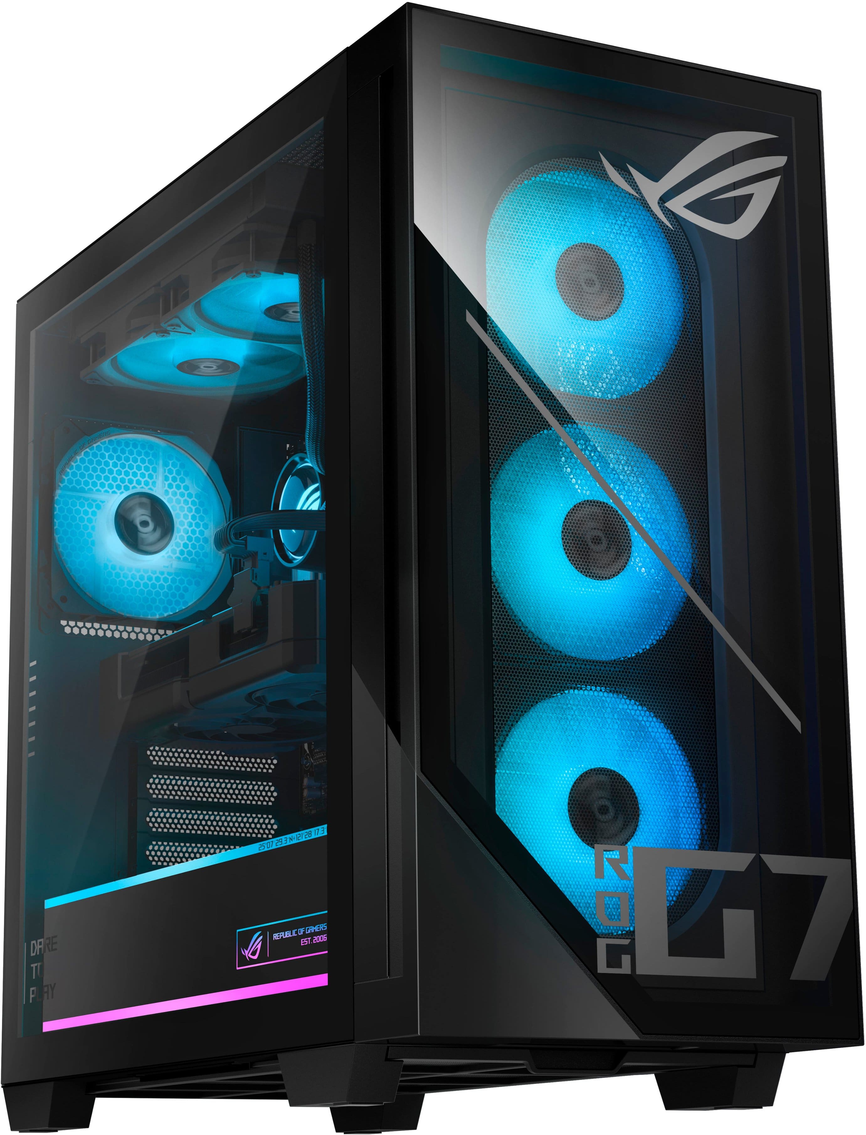 ASUS - ROG GM700 Gaming Desktop - AMD Ryzen 7 8700F - 32GB Memory - NVIDIA GeForce RTX 5060Ti 16GB - 1TB SSD - Black product…