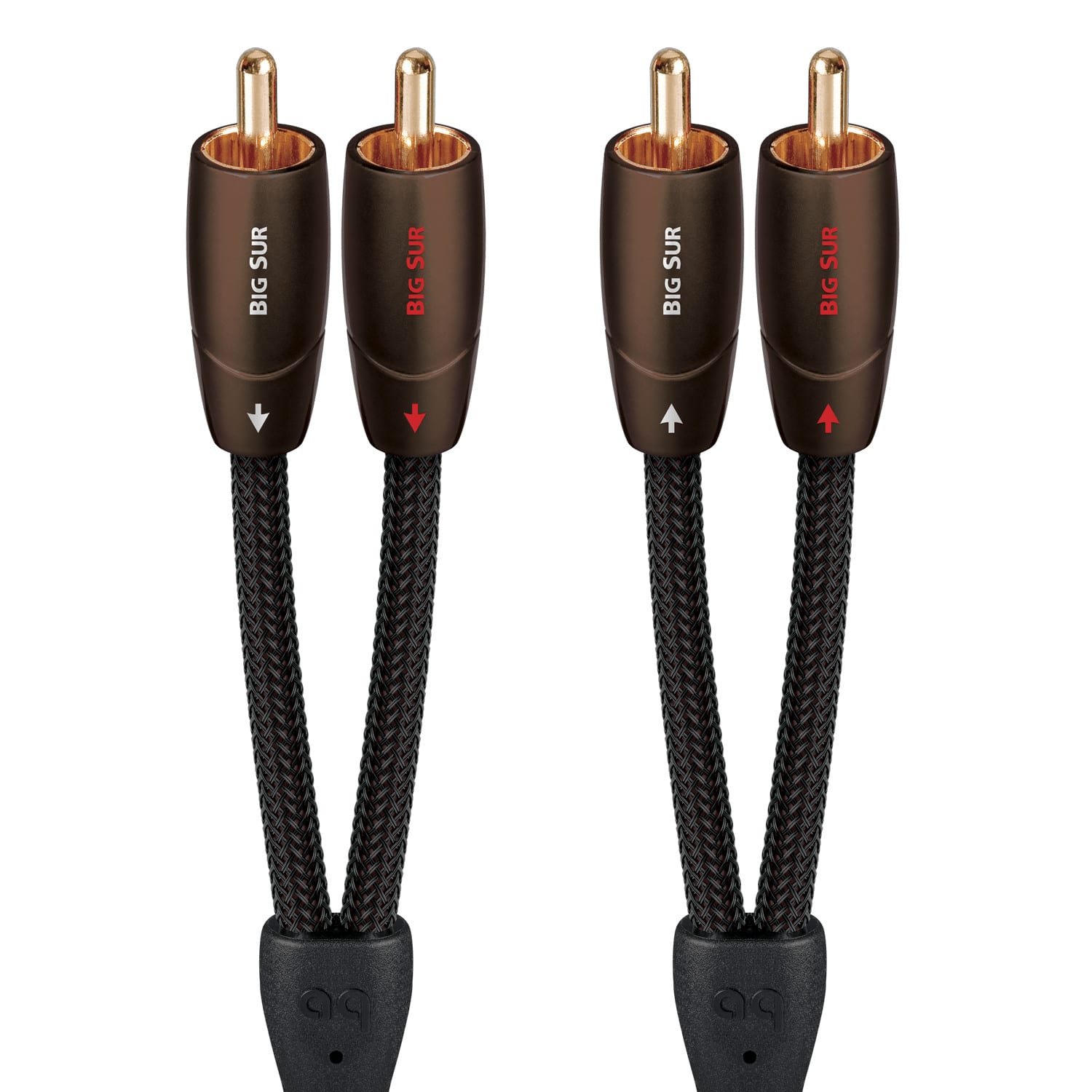 AudioQuest - Big Sur RCA > RCA 39.4' Analog Audio Interconnect Cable - Brown on Black product image