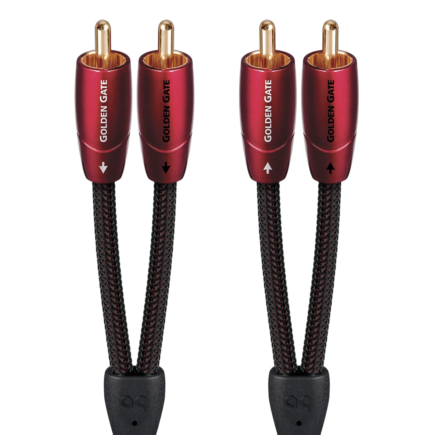 AudioQuest - Golden Gate RCA > RCA 65.6' Analog Audio Interconnect Cable - Red on Black product image