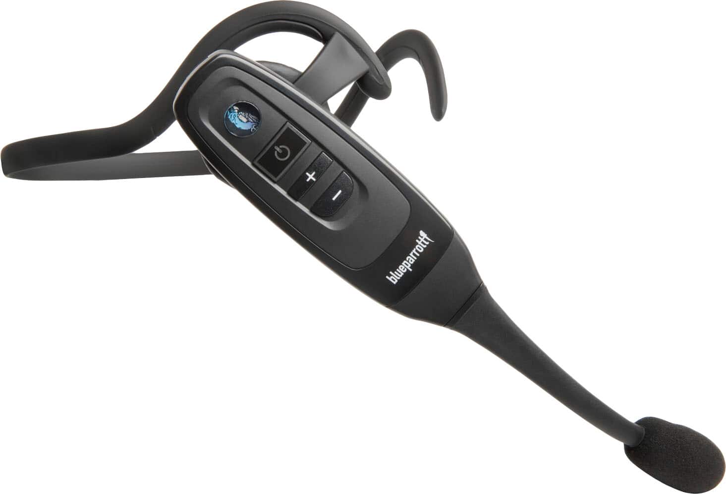 BlueParrott - C400-XT Wireless Bluetooth Mono Headset with 96% Noise-Cancelling Microphone and Multiple Wearing Styles - Bla…