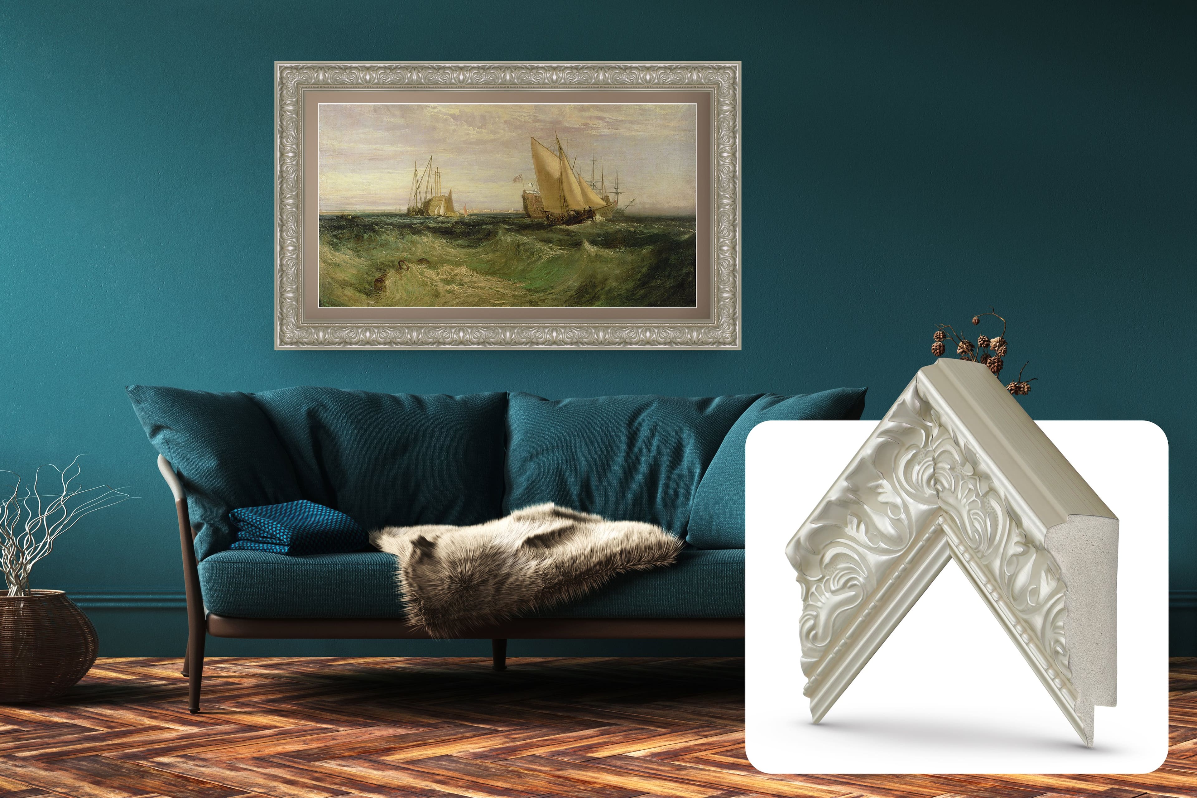 Deco TV Frames - Premiere Bezel for Samsung the Frame TV - 32" - Tuscan Pearl product image