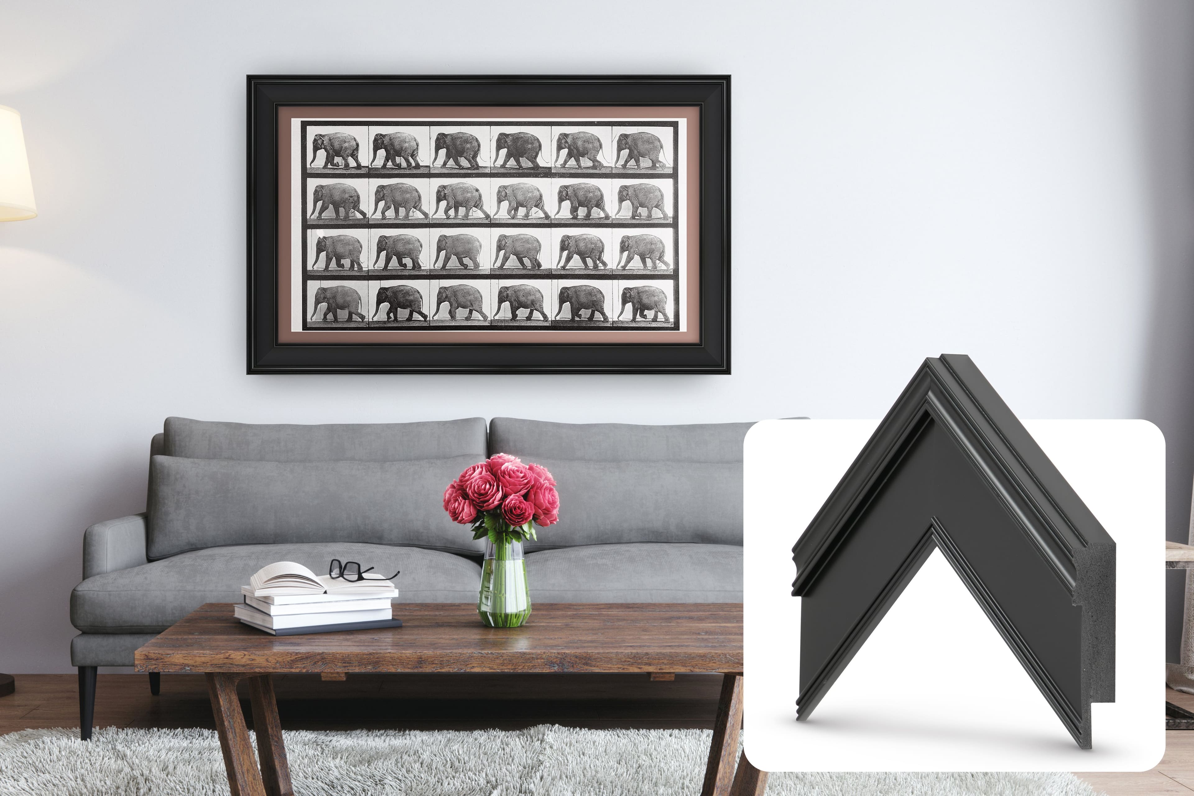 Deco TV Frames - Premiere Bezel for Samsung the Frame TV - 43" - Black product image