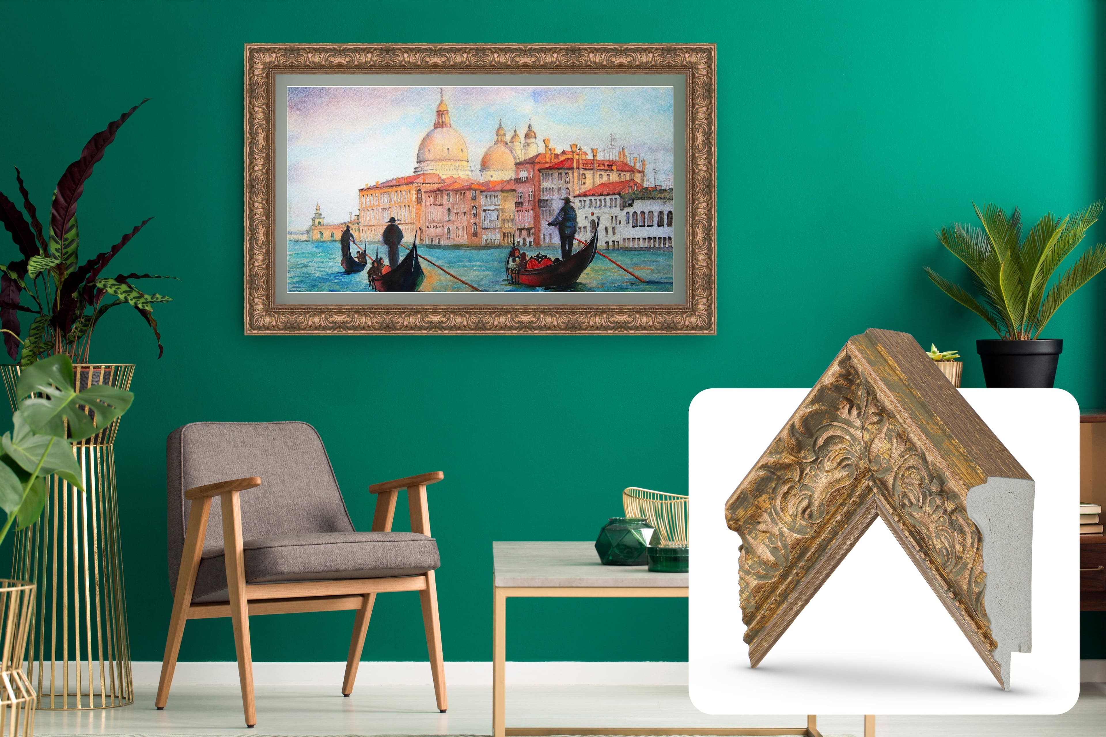 Deco TV Frames - Premiere Bezel for Samsung the Frame TV - 75" - Tuscan Copper product image