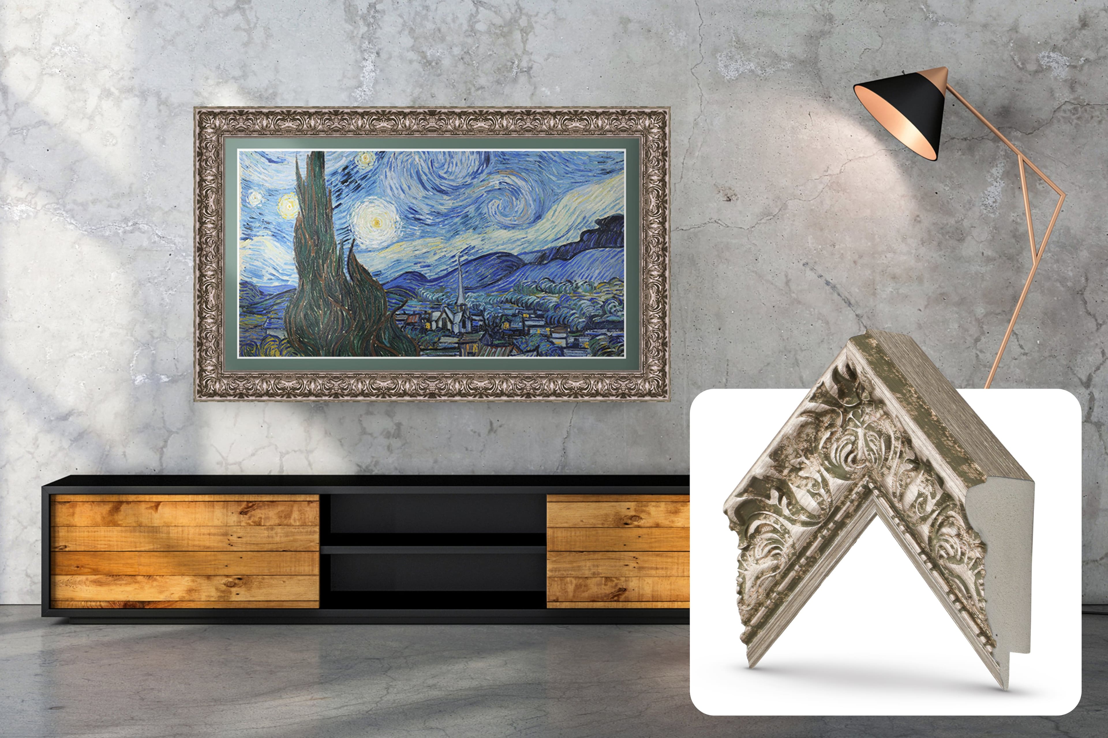 Deco TV Frames - Premiere Bezel for Samsung the Frame TV - 85" - Tuscan Silver product image