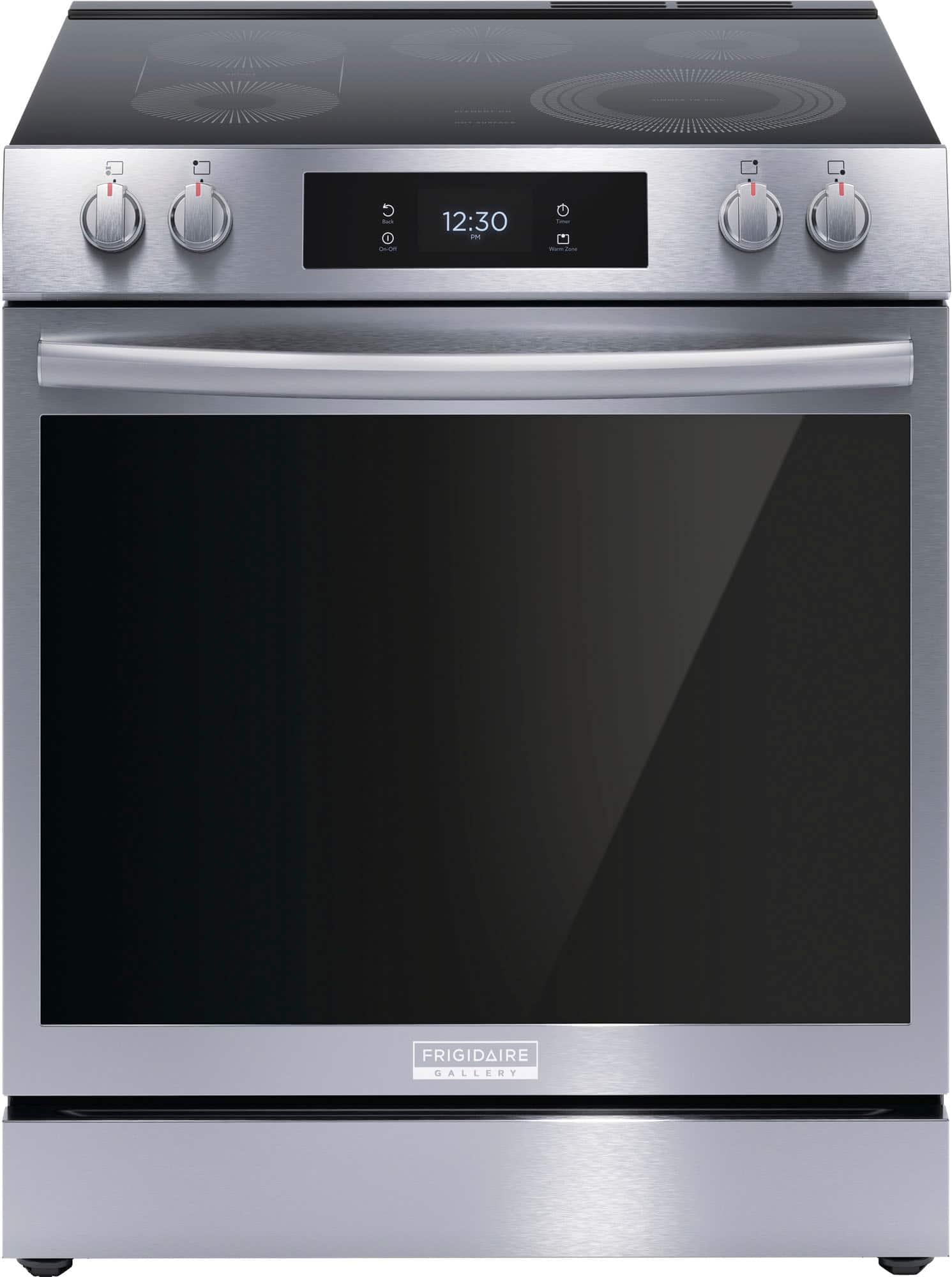 Frigidaire - Gallery 6.2 Cu. Ft. Freestanding Electric Total Convection Range with Self-cleaning and Air Fry - Black Stainle…
