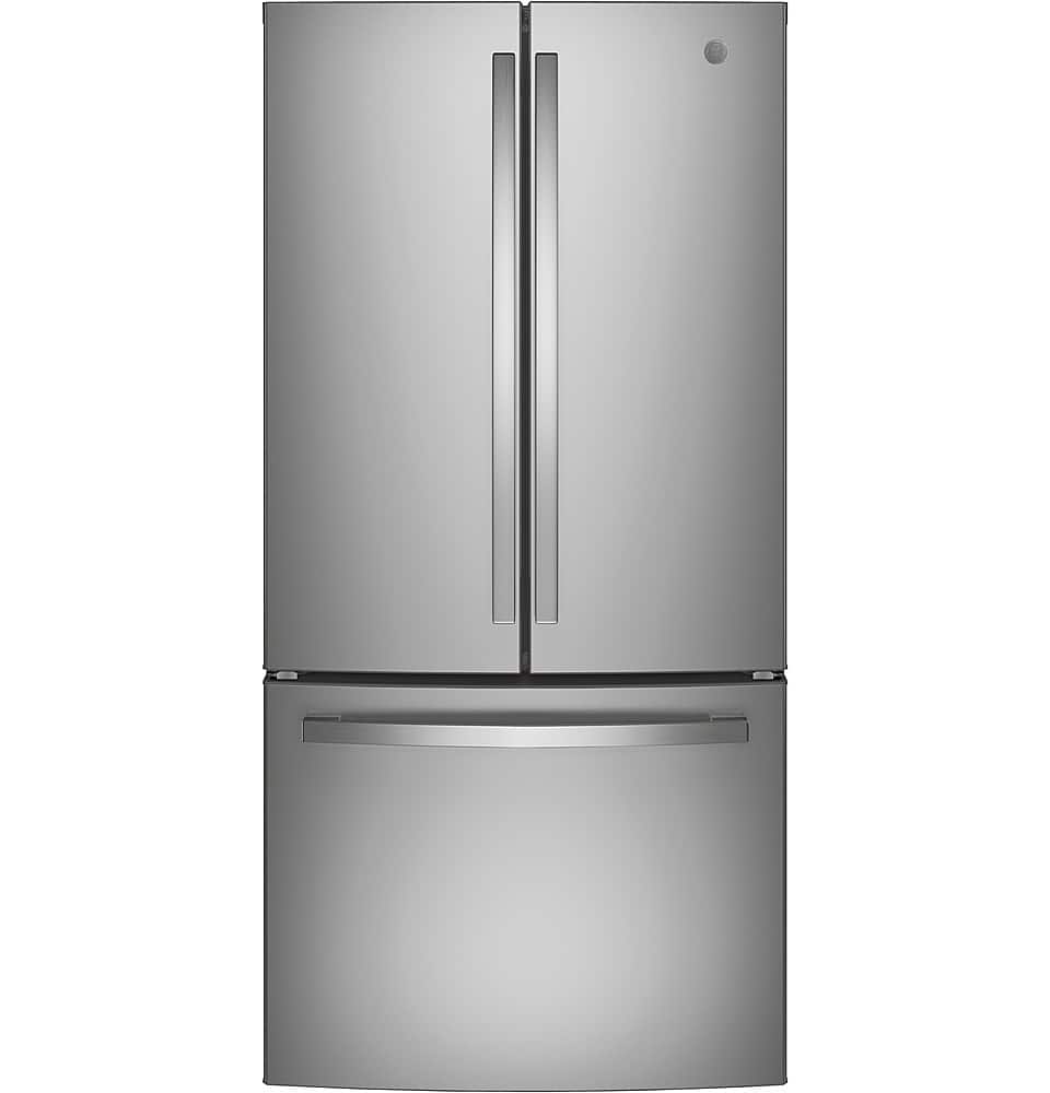 GE - 18.6 Cu. Ft. French Door Counter-Depth Refrigerator with Internal Water Dispenser - High Gloss Black product image