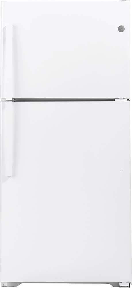 GE - 19.2 Cu. Ft. Top-Freezer Refrigerator with Garage Ready Performance - White product image