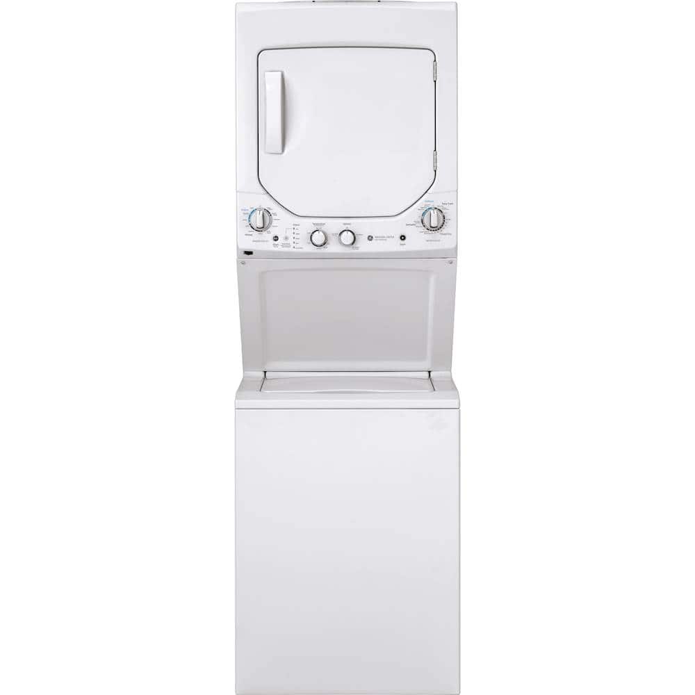 GE - 2.3 Cu. Ft. Top Load Washer and 4.4 Cu. Ft. Gas Dryer Laundry Center - White product image