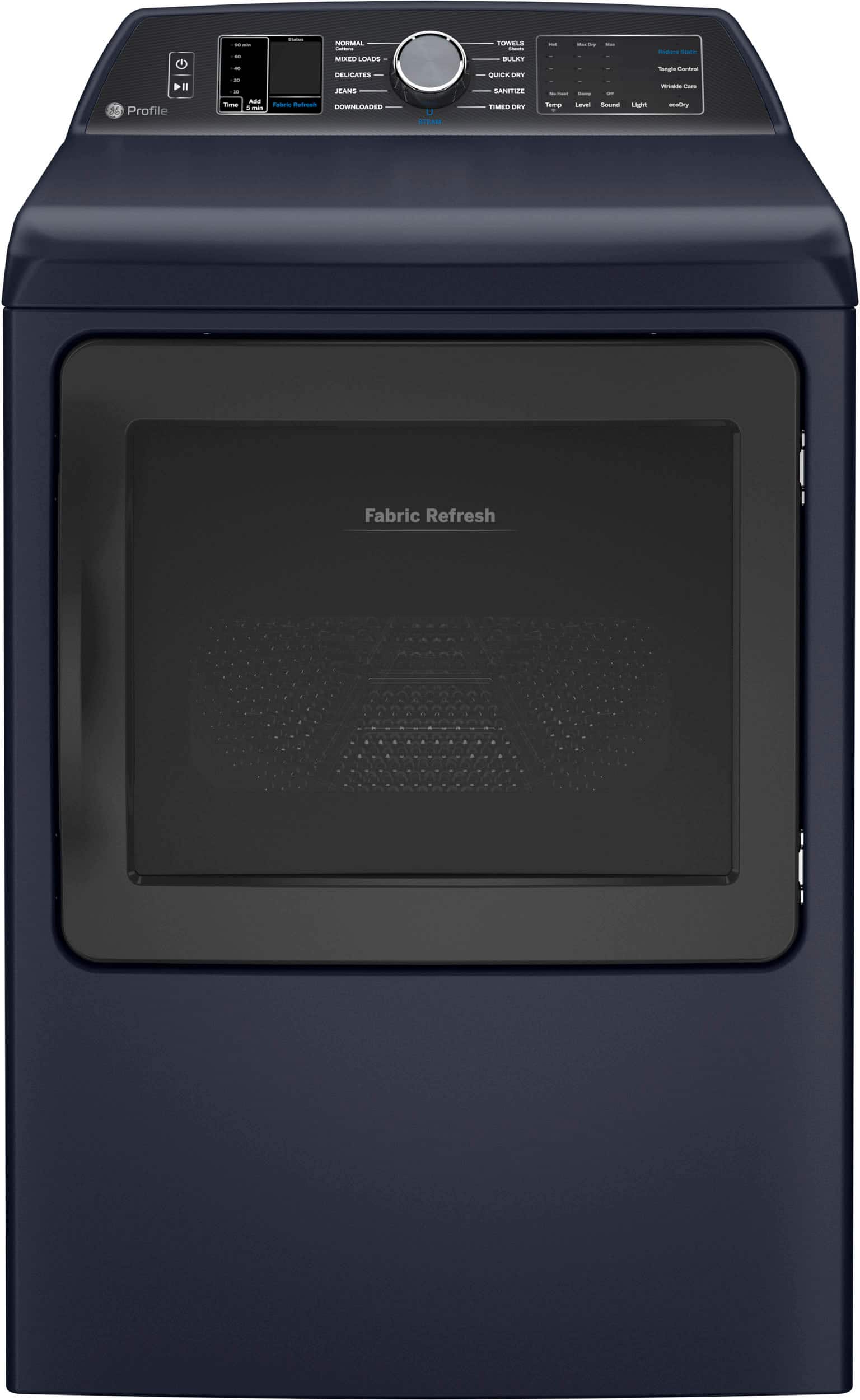 GE Profile - 7.3 Cu. Ft. Smart Gas Dryer with Fabric Refresh, Steam, and Washer Link - Sapphire Blue product image