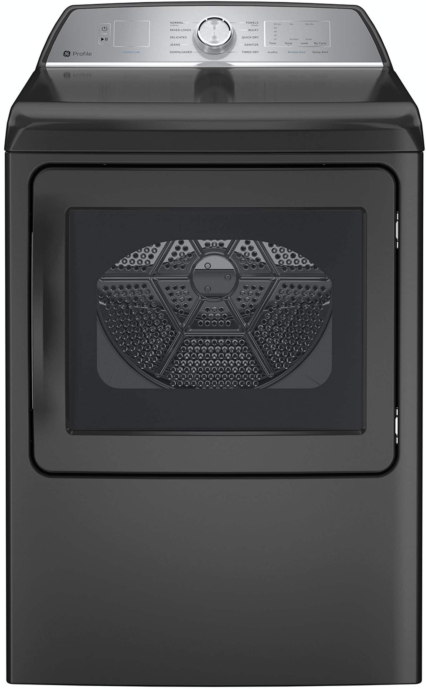 GE Profile - 7.4 Cu. Ft. Smart Electric Dryer with Sanitize Cycle and Sensor Dry - Diamond Gray product image