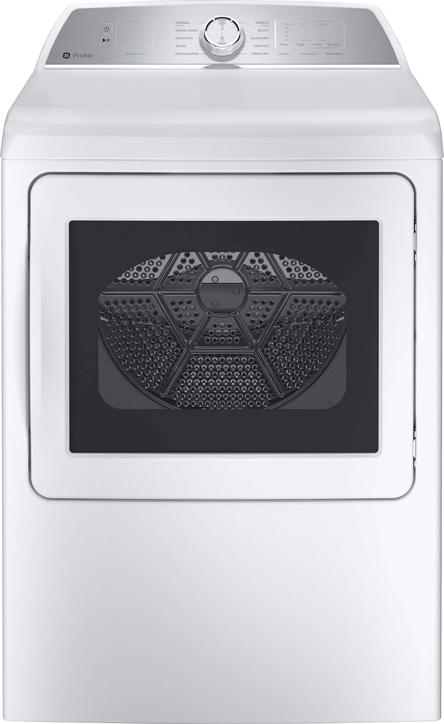 GE Profile - 7.4 Cu. Ft. Smart Gas Dryer with Sanitize Cycle and Sensor Dry - White product image