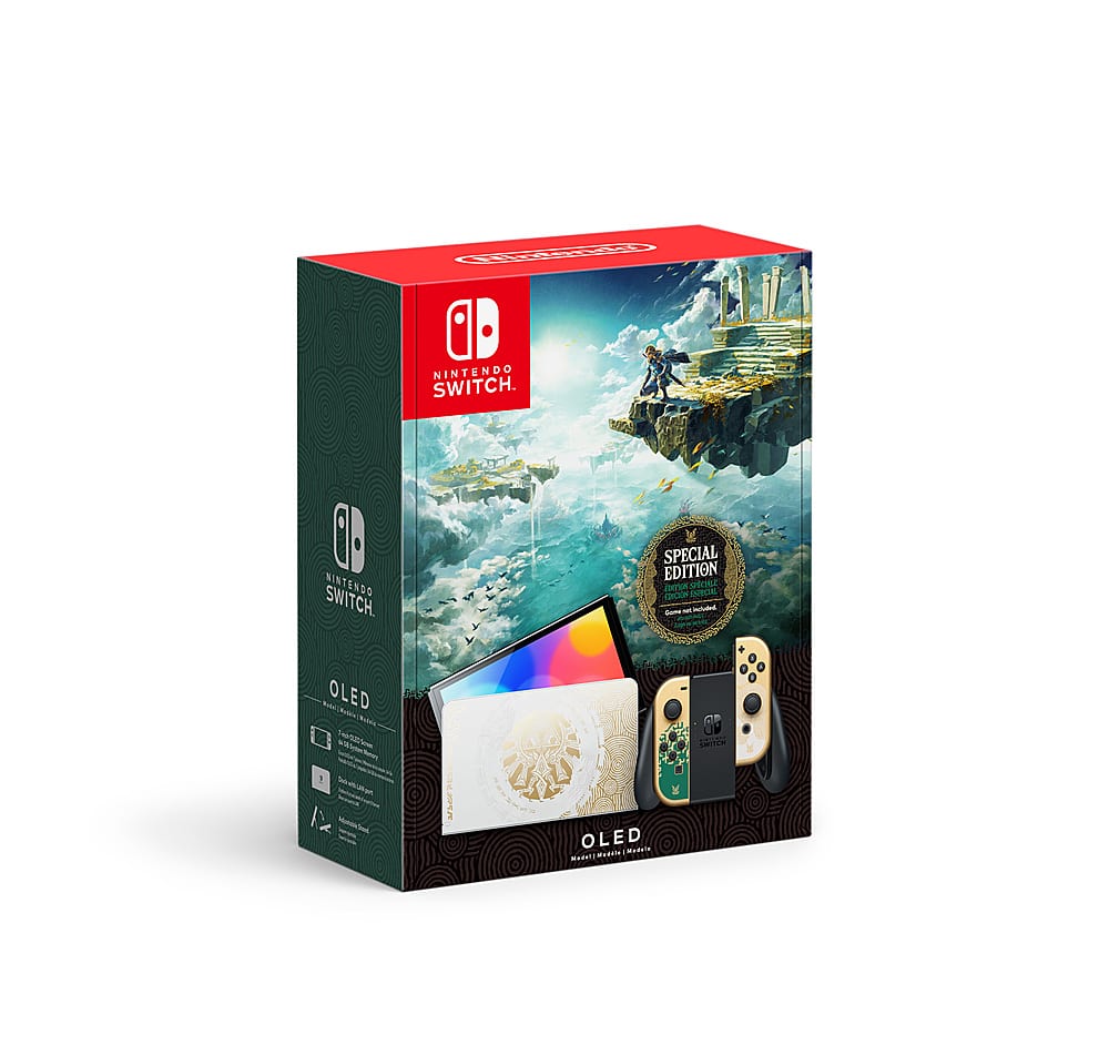 Geek Squad Certified Refurbished Switch OLED Console - The Legend of Zelda: Tears of the Kingdom Edition - Nintendo Switch -…