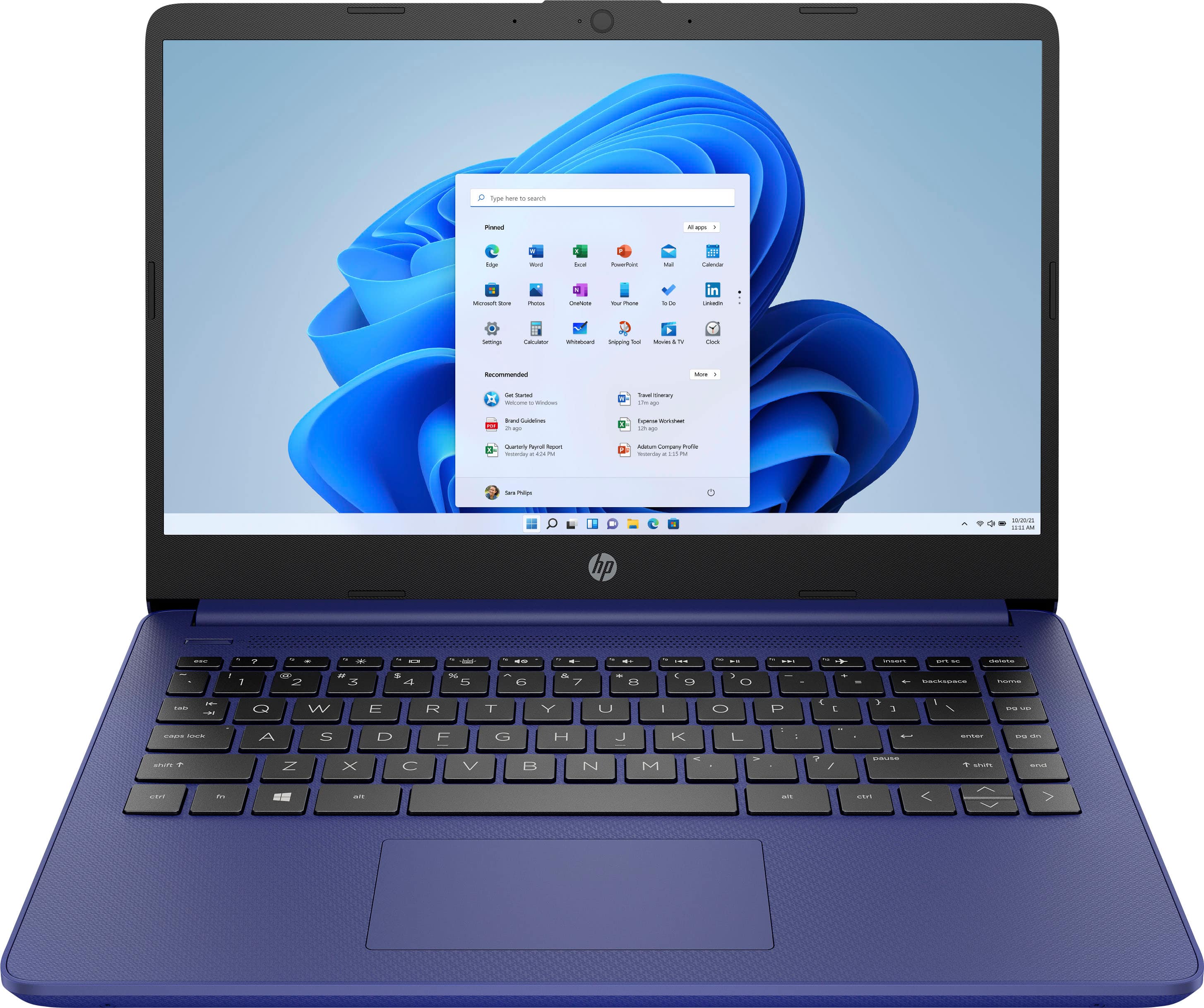 HP - 14" Laptop - Intel Celeron - 4GB Memory - 64GB eMMC - Indigo Blue product image