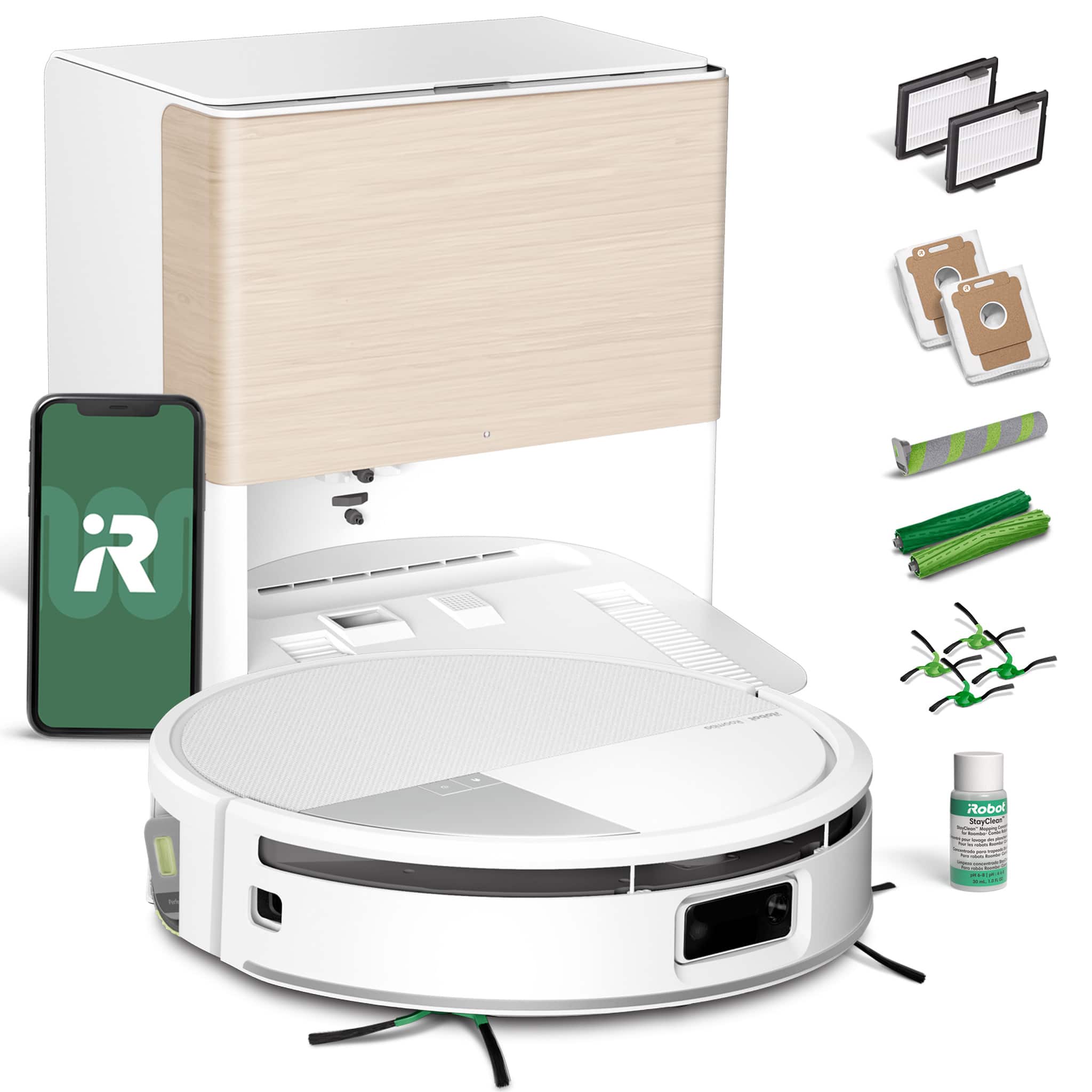 iRobot - Roomba 705 Combo Vac & Mop + AutoWash Dock - Self-Cleaning Roller Mop, Retractable Mop Cover, Self-Empties 75 Days…