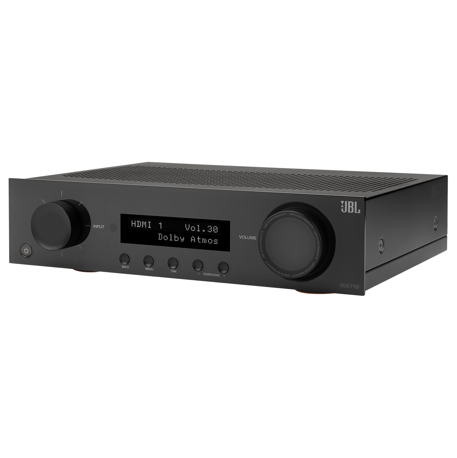 JBL - MA710 90W 7.2ch Bluetooth and WiFi Capable HDR and Dolby Atmos 8k Ultra HD Compatible AV Home Theater Receiver - Black…