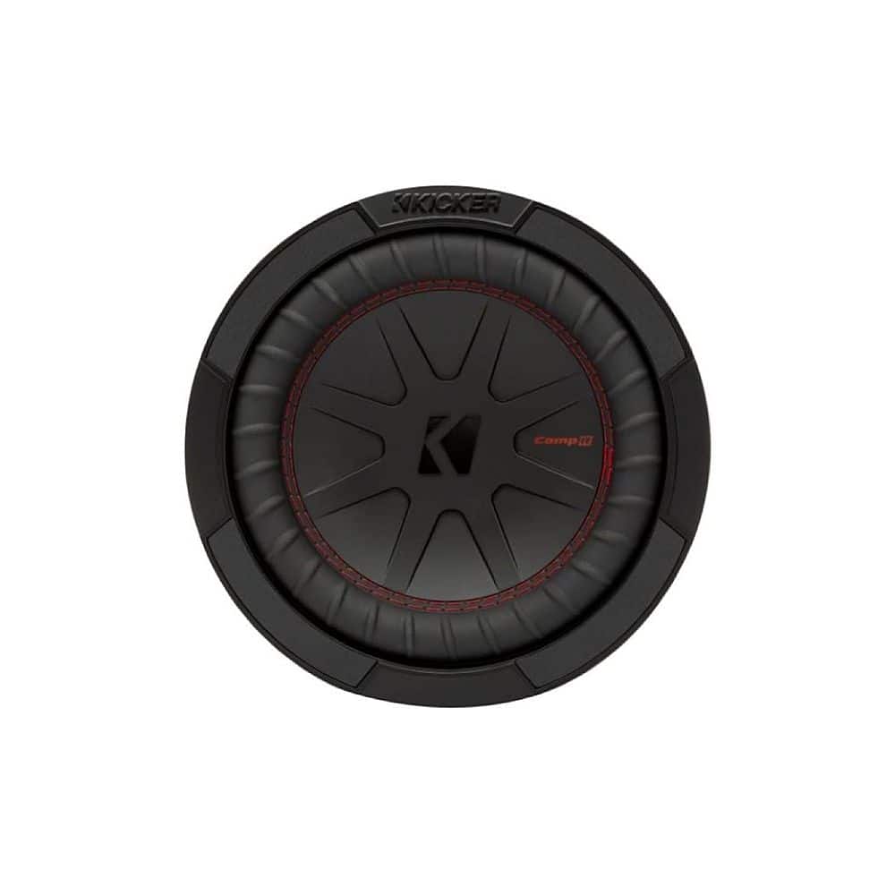 KICKER - CompR 8" Dual-Voice-Coil 2-Ohm Subwoofer - Black product image