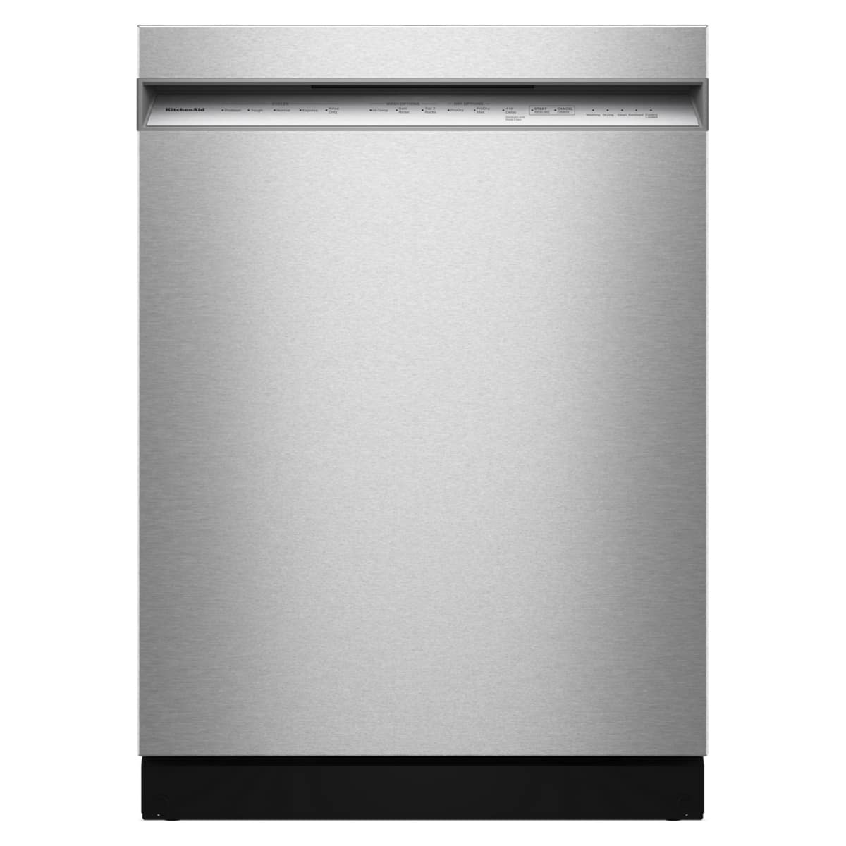 KitchenAid - 24" Front Control Built-In Tub Dishwasher with Third Level Jet Rack and 41 dBA - Stainless Steel - Stainless St…