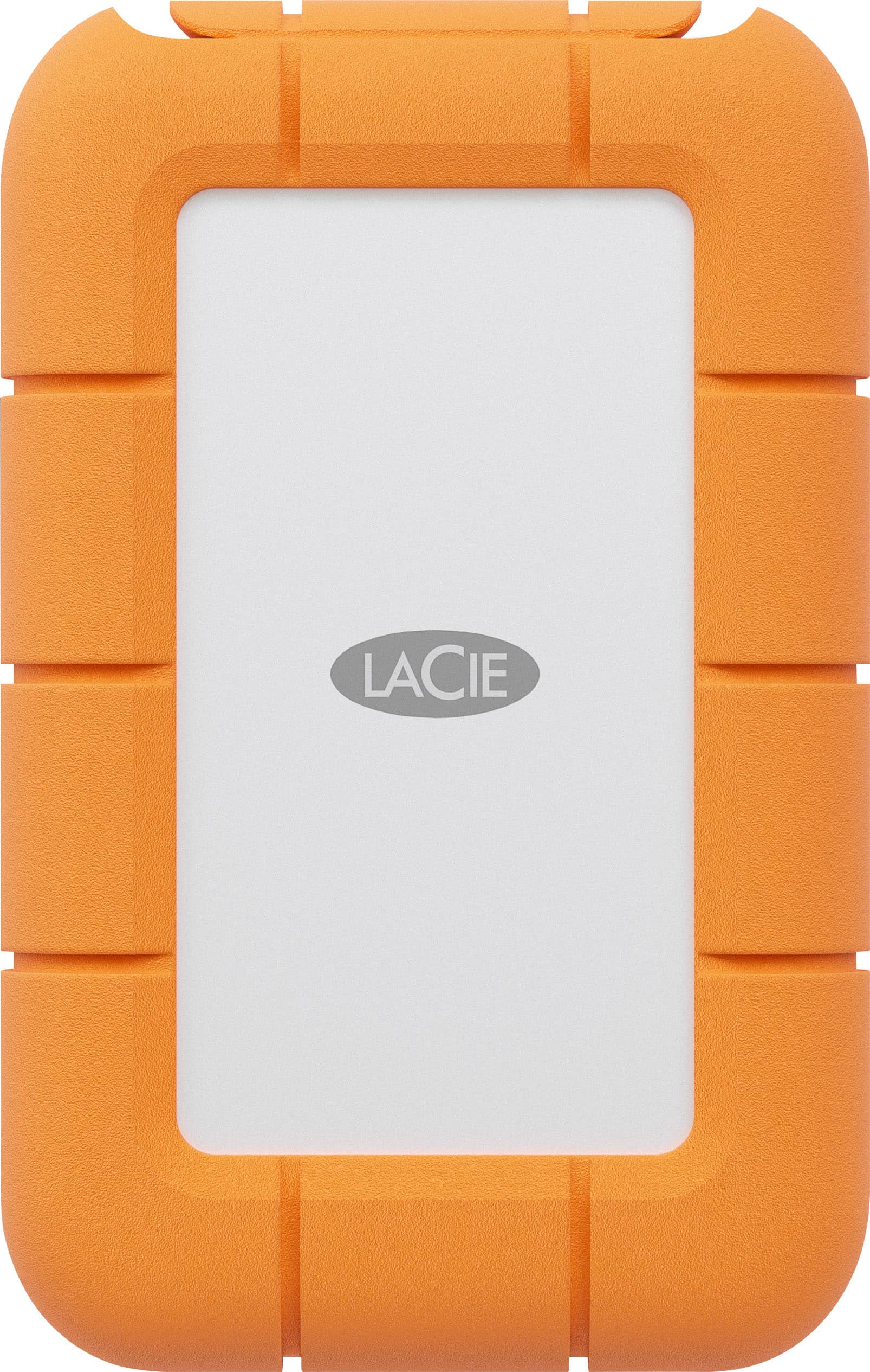 LaCie - Rugged Mini SSD 1TB Solid State Drive - USB 3.2 Gen 2x2, speeds up to 2000MB/s (STMF1000400) - Silver and Orange pro…