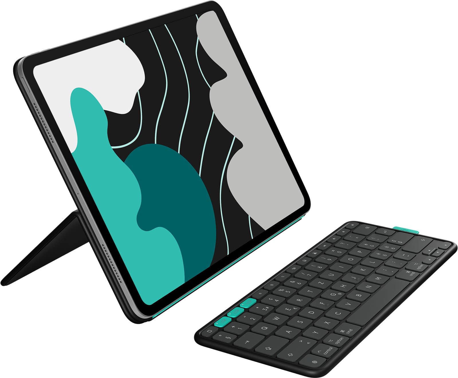 Logitech - Flip Folio Keyboard Case for iPad Pro 13-inch - Latest Model (M4 & M5), iPad Air 13-inch (M2, M3 & M4) - Graphite…