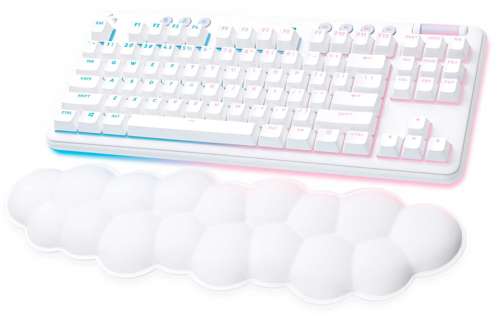 Logitech - G715 Aurora Collection TKL Wireless Mechanical Linear Switch Gaming Keyboard for PC/Mac with Palm Rest Included -…