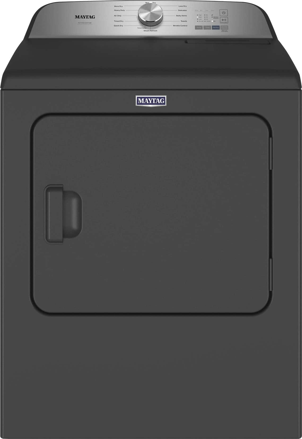 Maytag - 7.0 Cu. Ft. Gas Dryer with Steam and Pet Pro System - Volcano Black product image