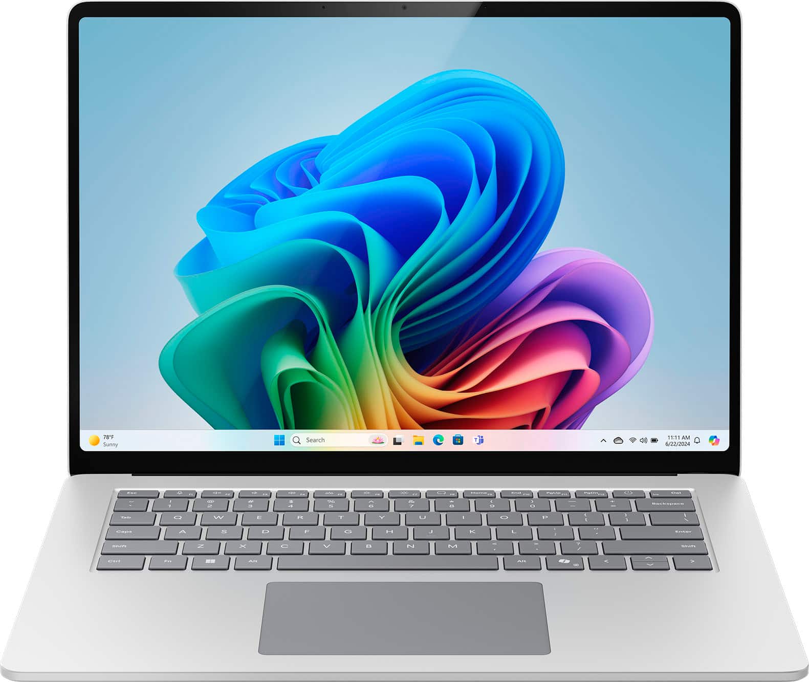 Microsoft - Surface Laptop - 15" 2K Touchscreen - Snapdragon X Elite 2024- 16GB Memory - 256GB Storage (7th Ed) - Copilot+ P…