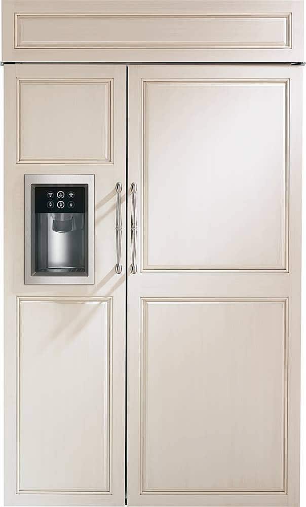 Monogram - 28.6 Cu. Ft. Side-by-Side Built-In Smart Refrigerator with Advanced Temperature Management System - Custom Panel…