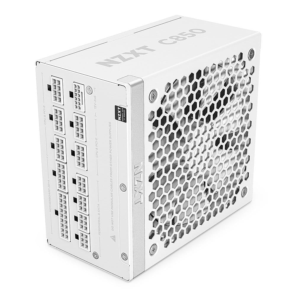 NZXT - C 850W ATX 3.1 80 Plus Gold Fully Modular Power Supply - White product image