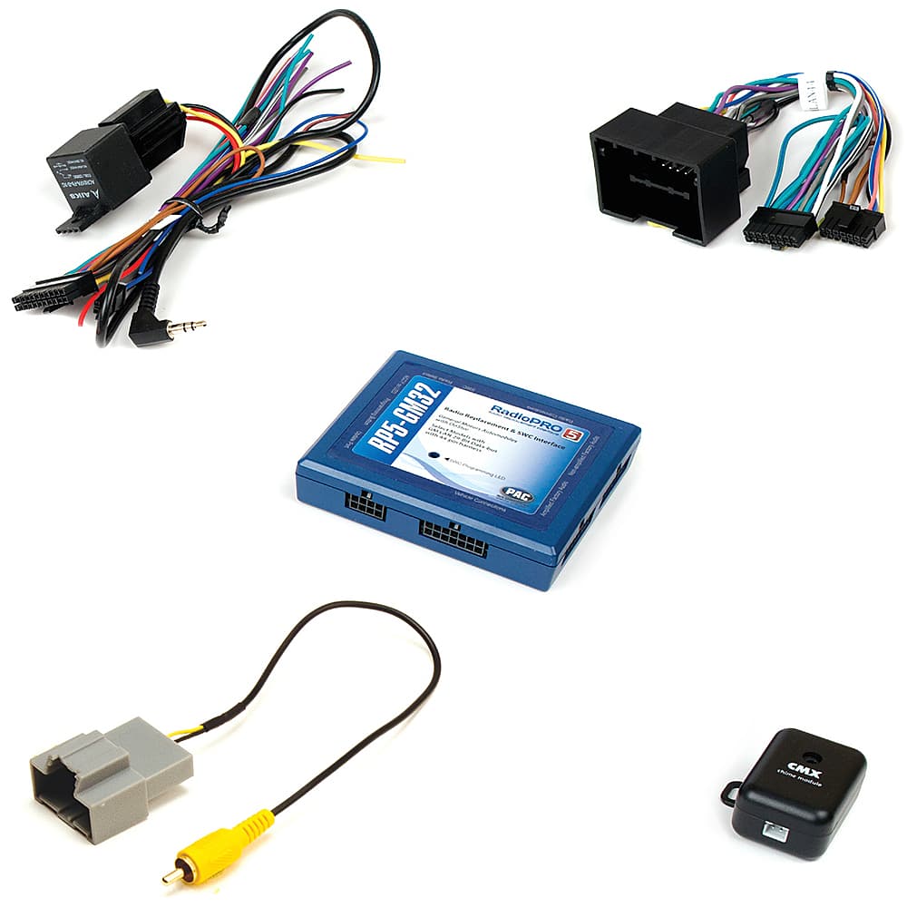 PAC - Radio Replacement and Steering Wheel Control Interface with OnStar Retention for Select GM Vehicles - Black/Blue produ…