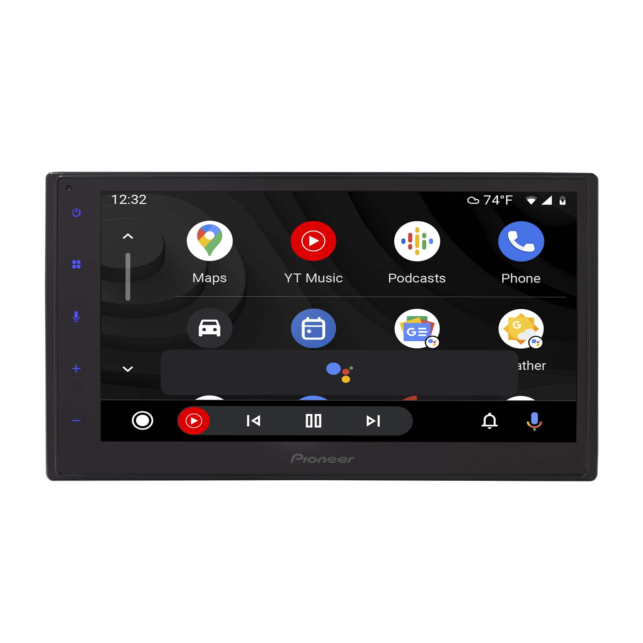 Pioneer - 6.8" Apple CarPlay/Android Auto Bluetooth Digital Media (DM) Receiver with backup camera input - Black product ima…