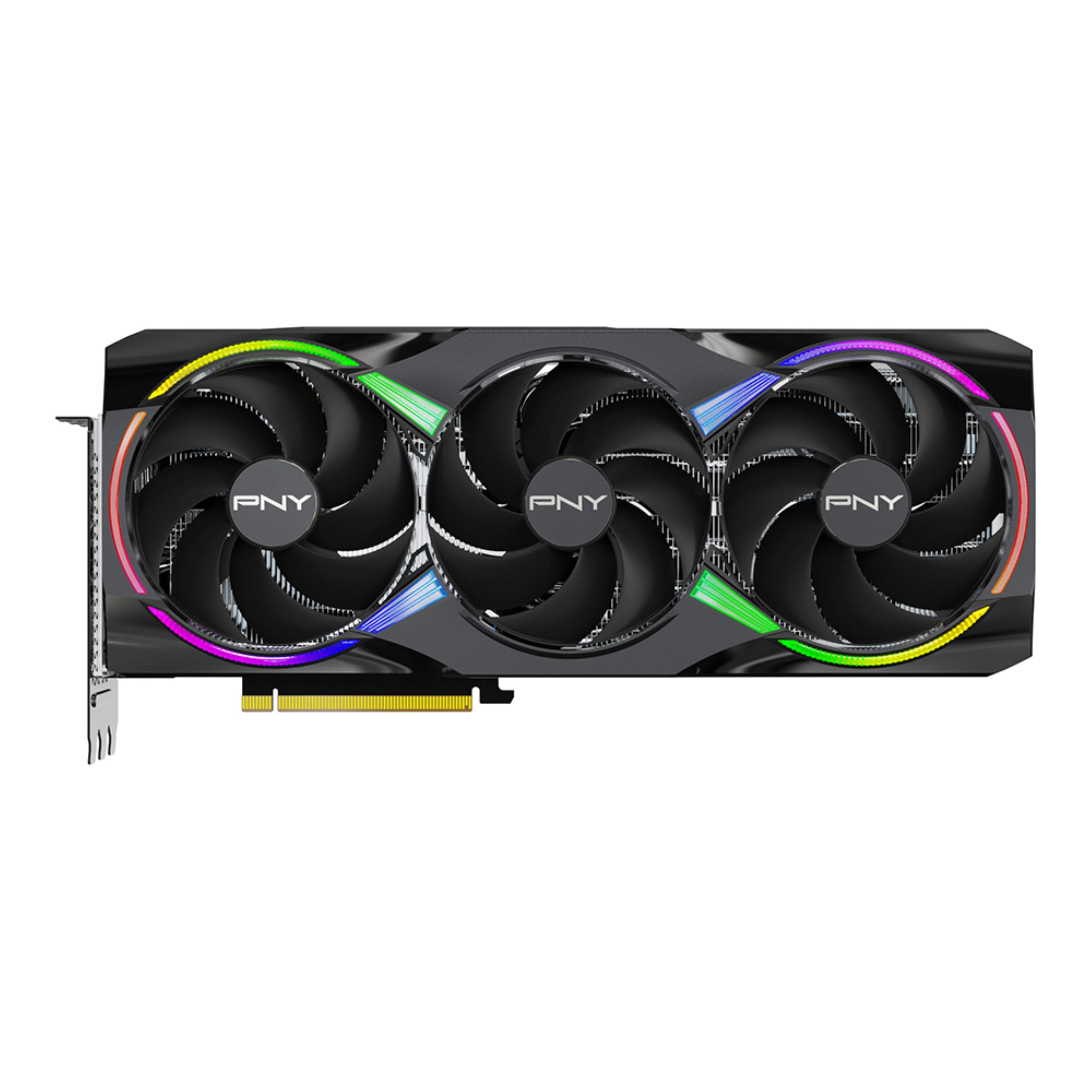 PNY - GeForce RTX 5080 ARGB 16GB OC GDDR7 PCI Express 5.0 Graphics Card with Triple Fan - Black product image