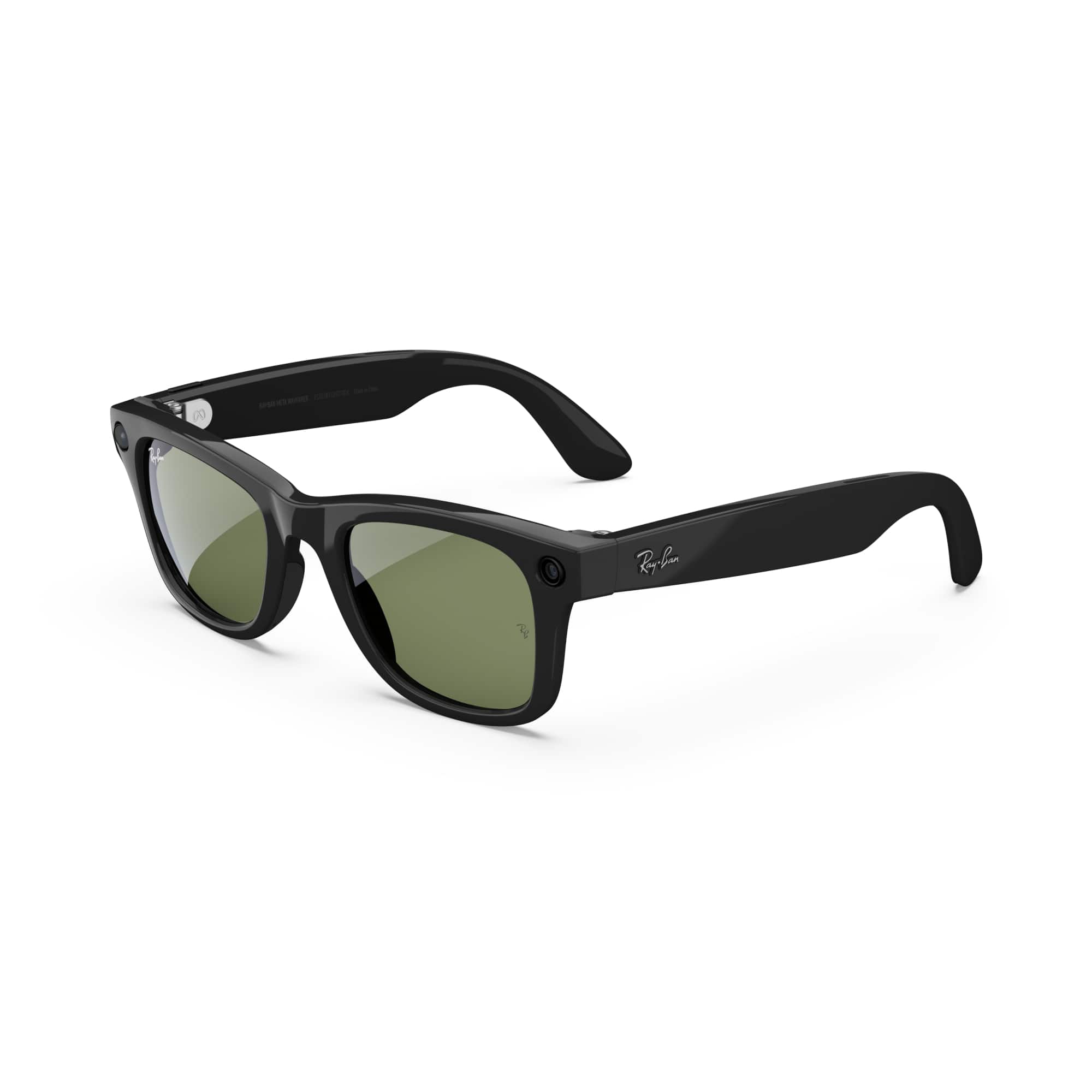 Ray-Ban Meta - Wayfarer (Gen 1) glasses with Meta AI, Audio, Photo, Video Compatability - Green Lenses - Shiny Black product…
