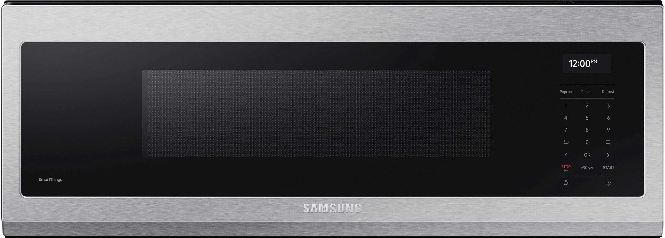 Samsung - 1.1 cu. ft. Smart SLIM Over-the-Range Microwave with 550 CFM Hood Ventilation - Stainless Steel product image