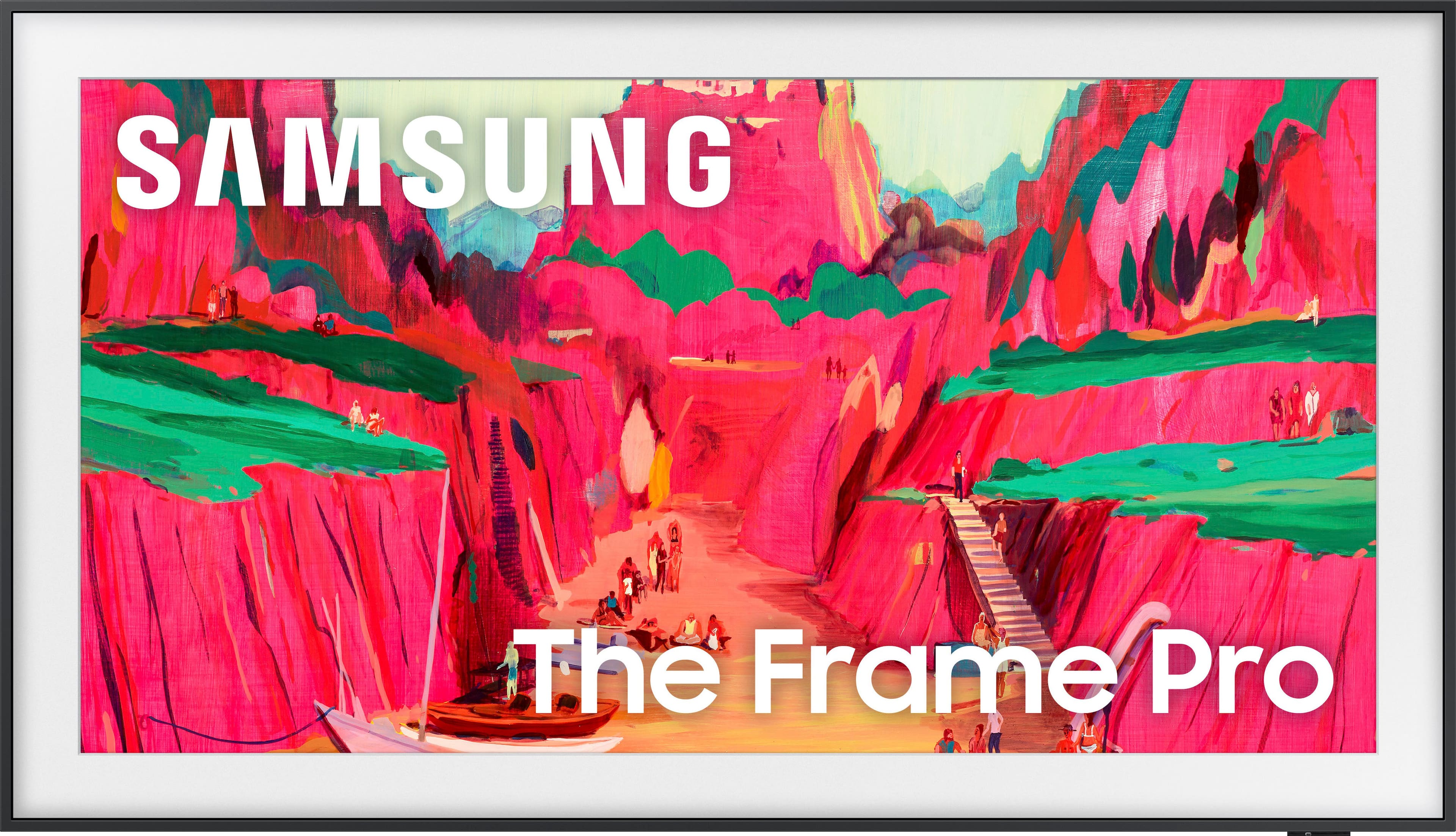 Samsung - 75” Class LS03FW The Frame Pro Series Neo QLED 4K UHD Art Mode SamsungVision AI Smart TV w/ Wall Mount (2025) prod…