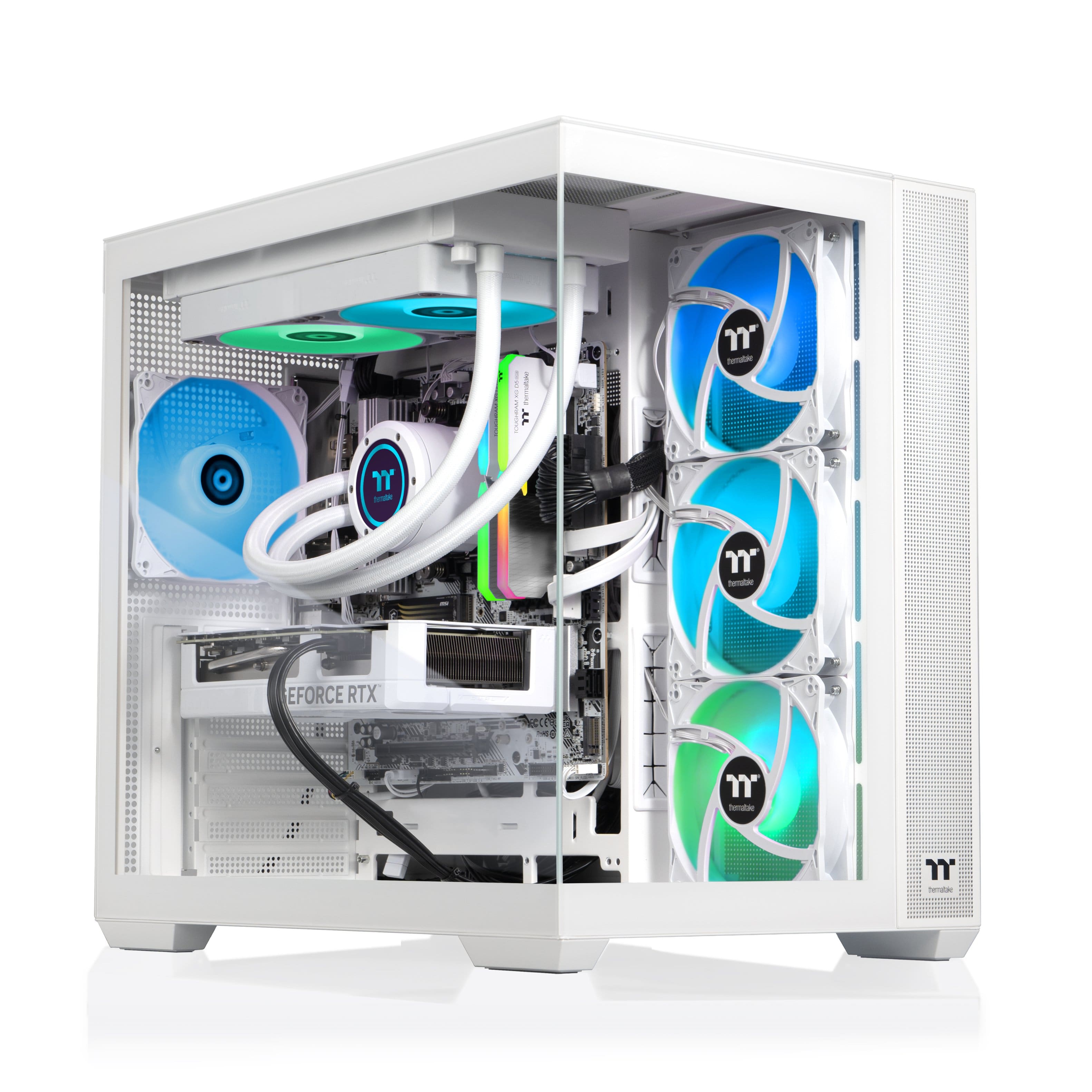 Thermaltake - LCGS Vista 470S Gaming Desktop AMD Ryzen 7 7800X3D 2024, 32GB DDR5 Memory, NVIDIA GeForce RTX 5070, 2TB NVMe M…