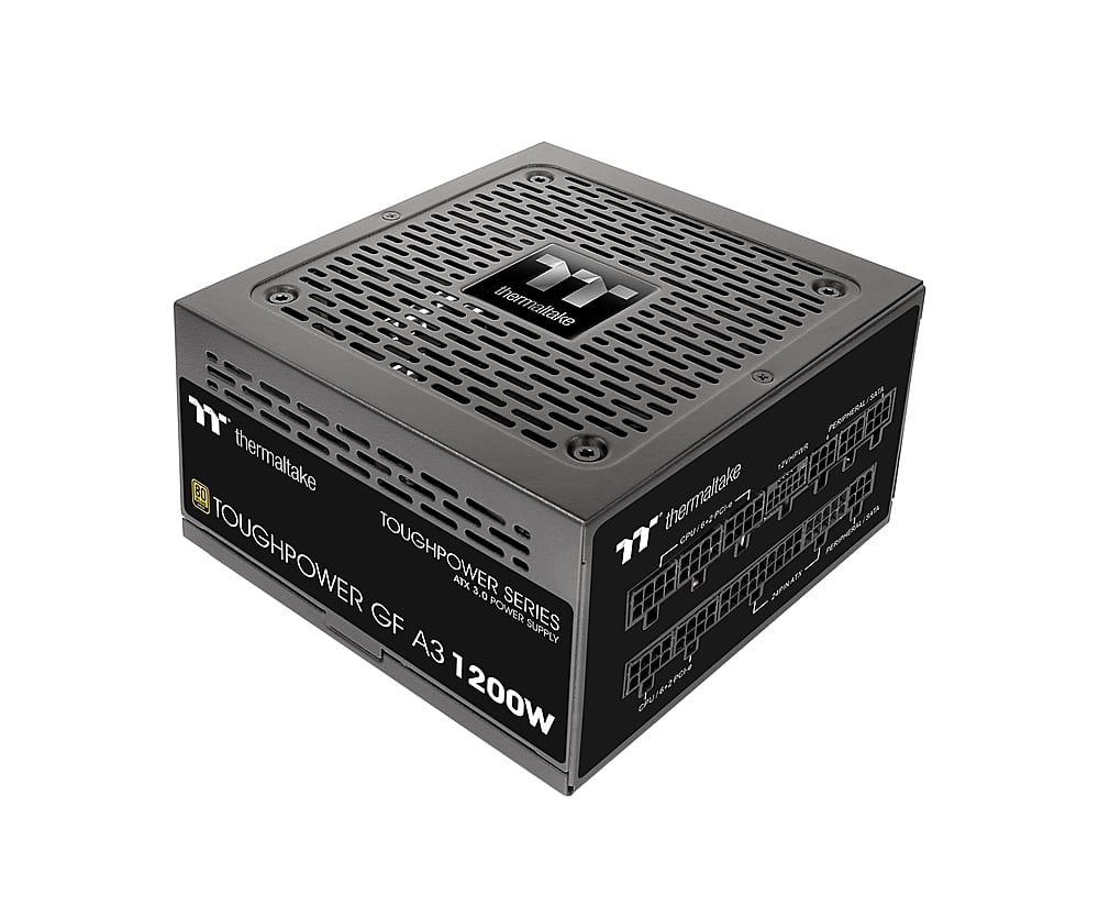 Thermaltake - Toughpower GF A3 1200W 80 PLUS Gold PCIe Gen 5 ATX 3.0 Ready Fully Modular Power Supply - Black product image