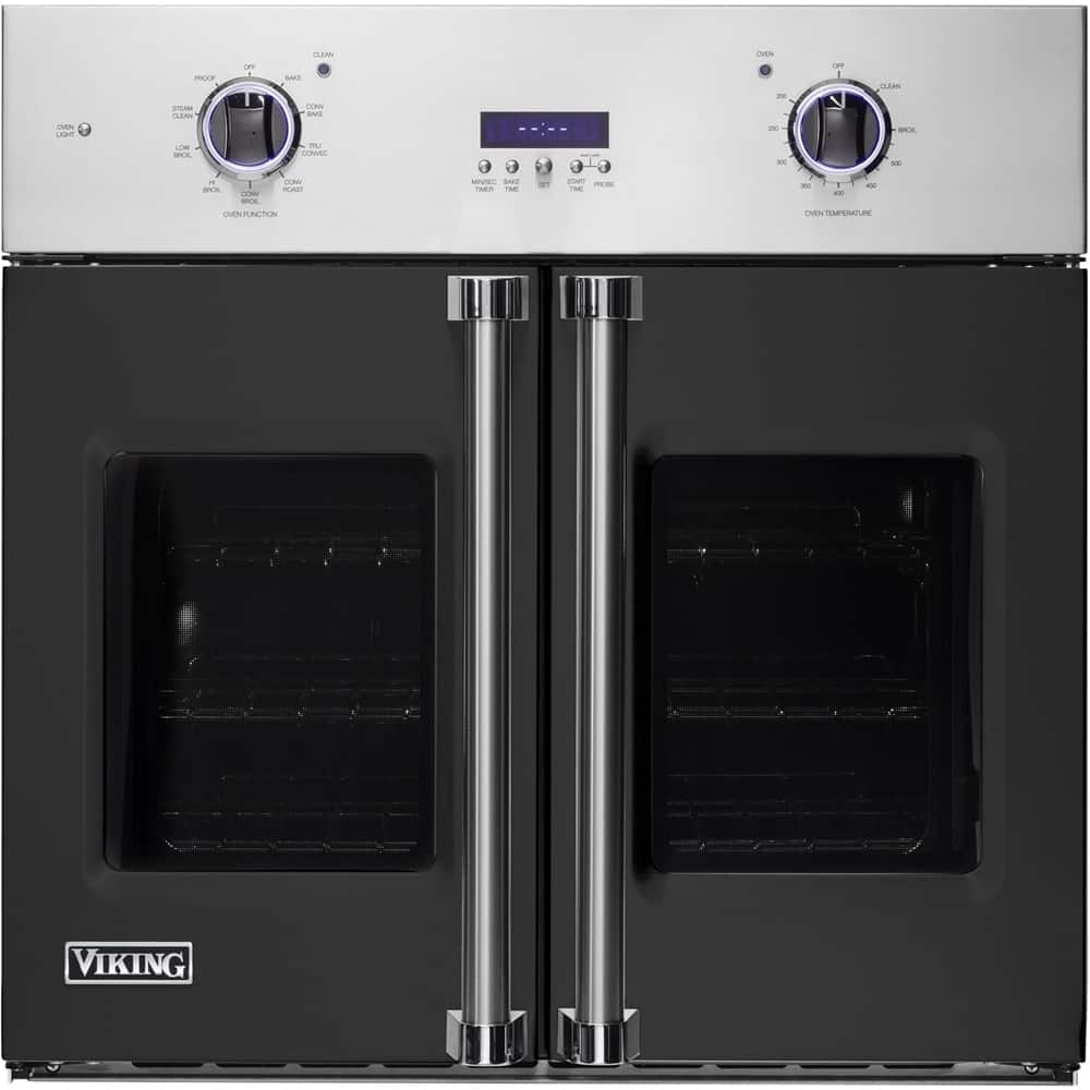 Viking - Professional 7 Series 30" Built-In Single Electric Convection Oven - Cast Black product image